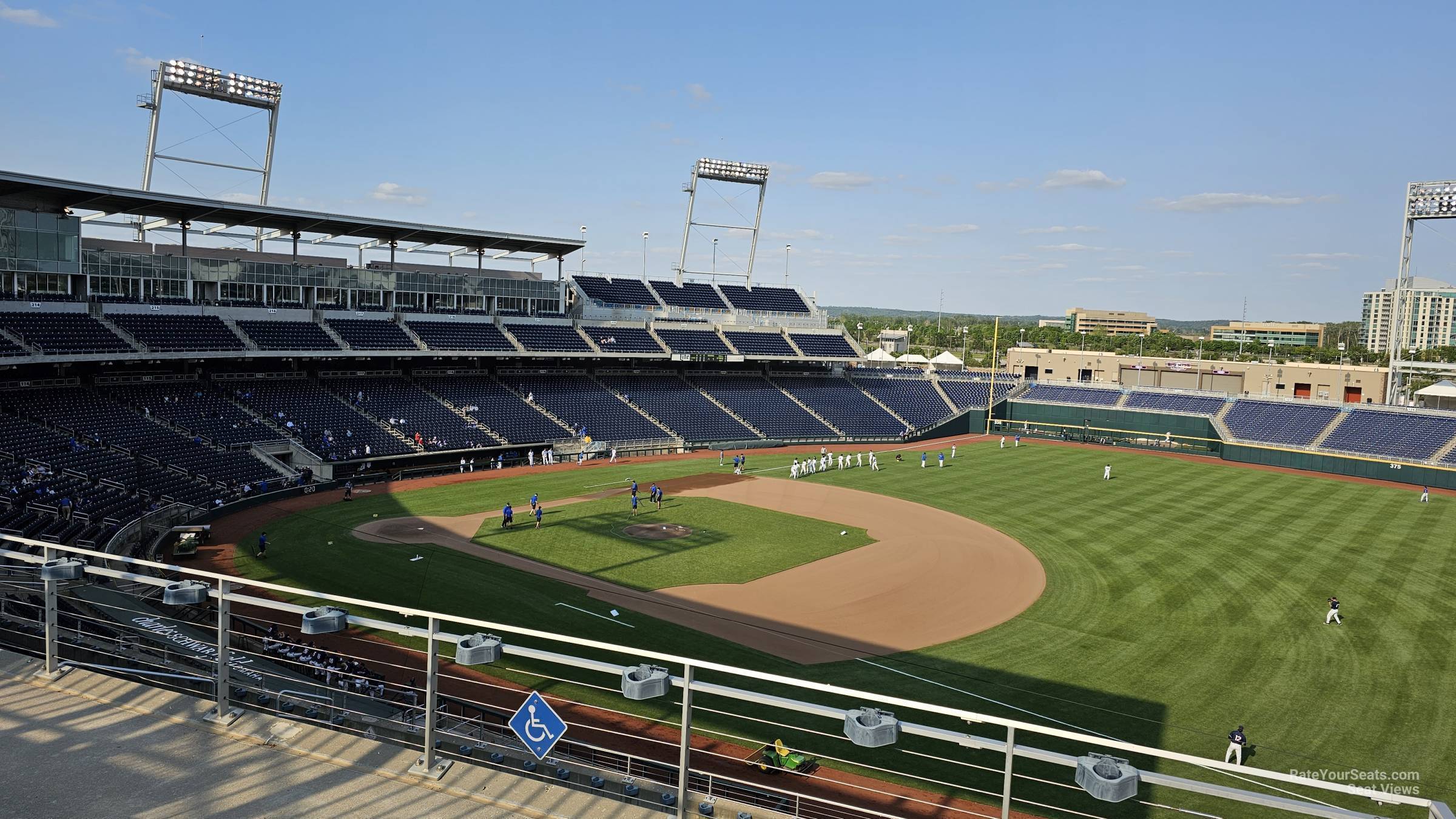 section 303, row a seat view  - charles schwab field