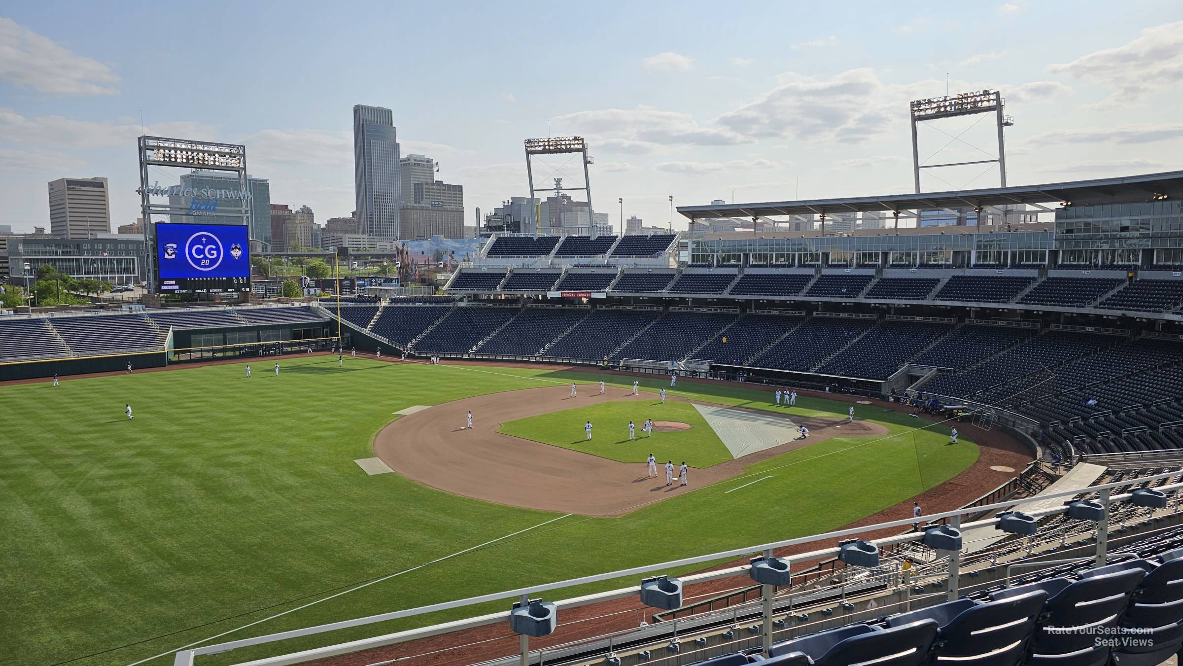 section 322, row a seat view  - charles schwab field