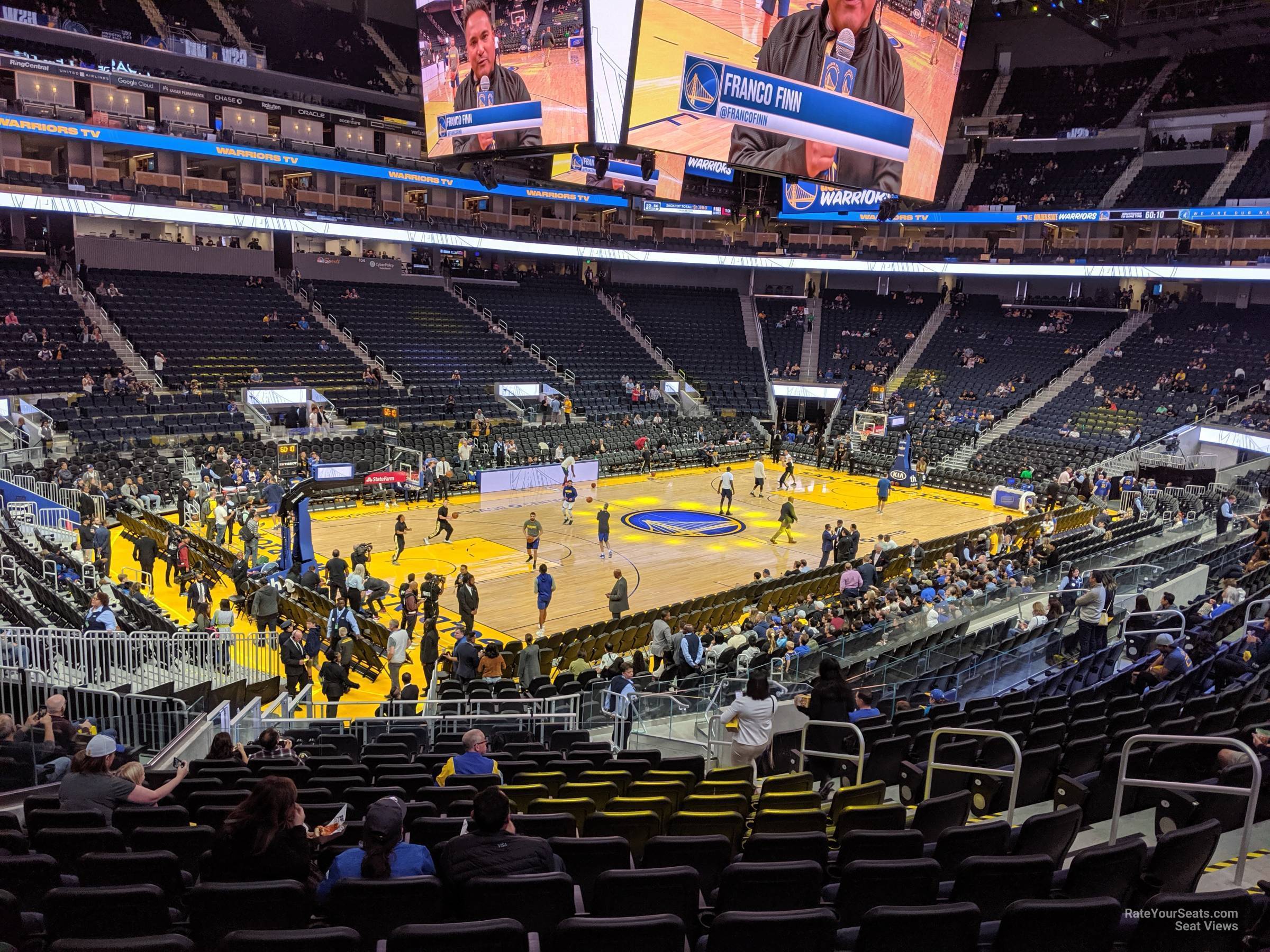 Chase Center Section 106 - Golden State Warriors - RateYourSeats.com