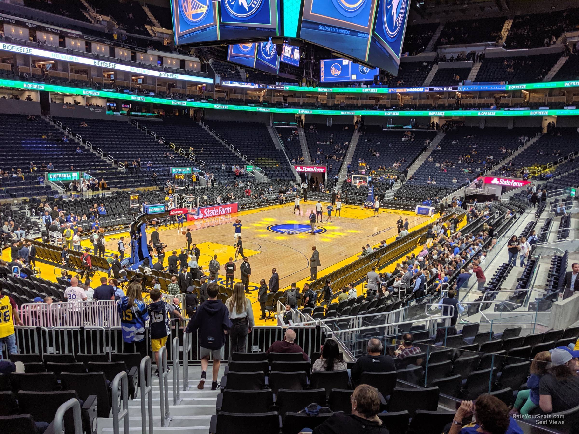 chase center section 107 golden state warriors chase center san francisco seating chart concert