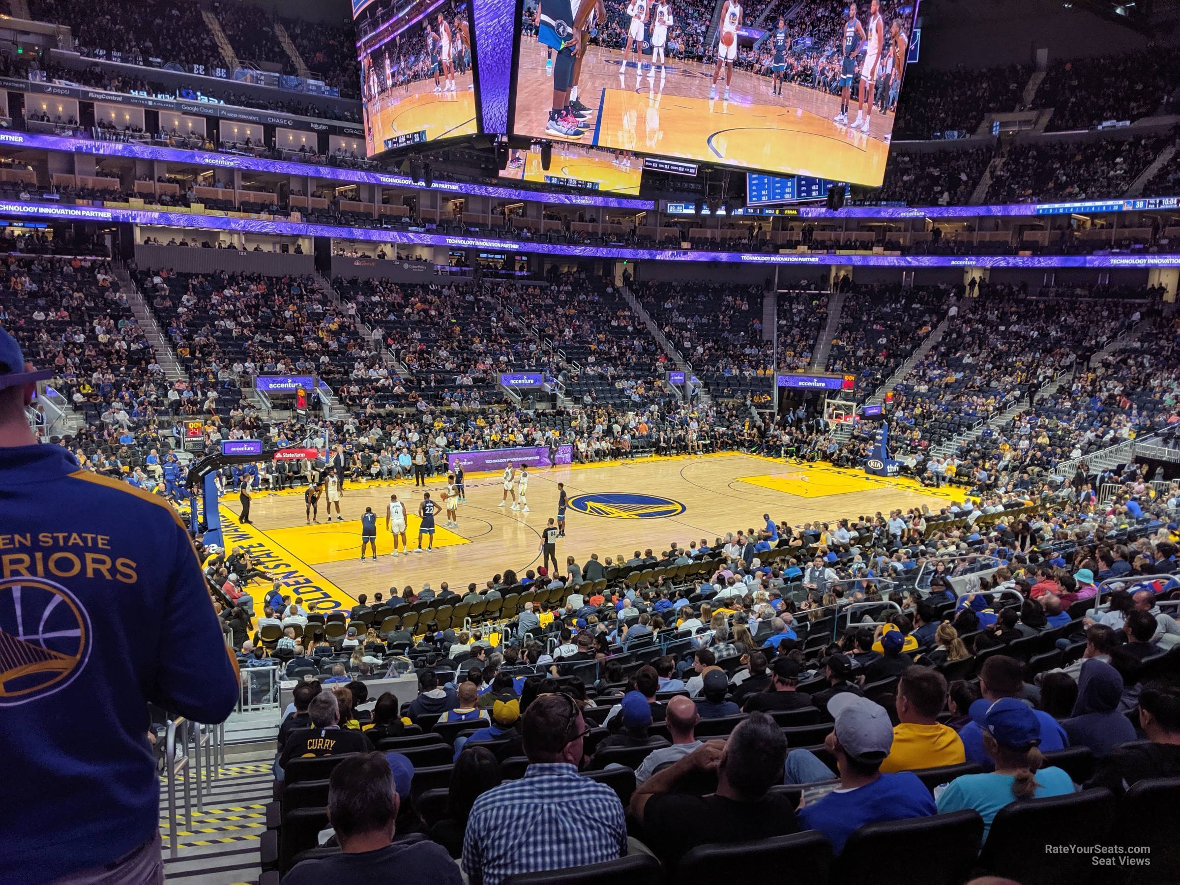 section 117, row 13_2 seat view  for basketball - chase center