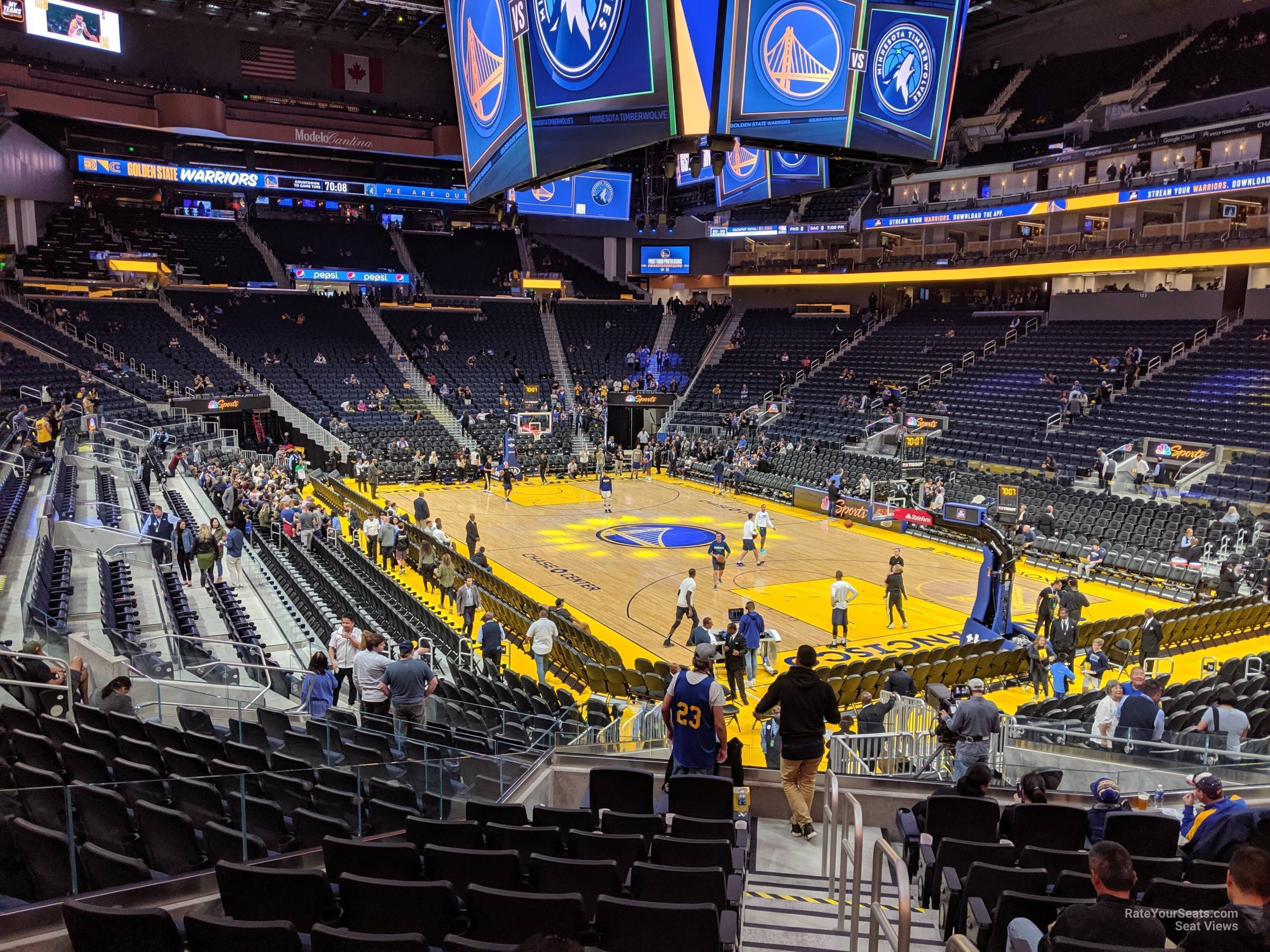 Chase Center Section 124 - Golden State Warriors - RateYourSeats.com