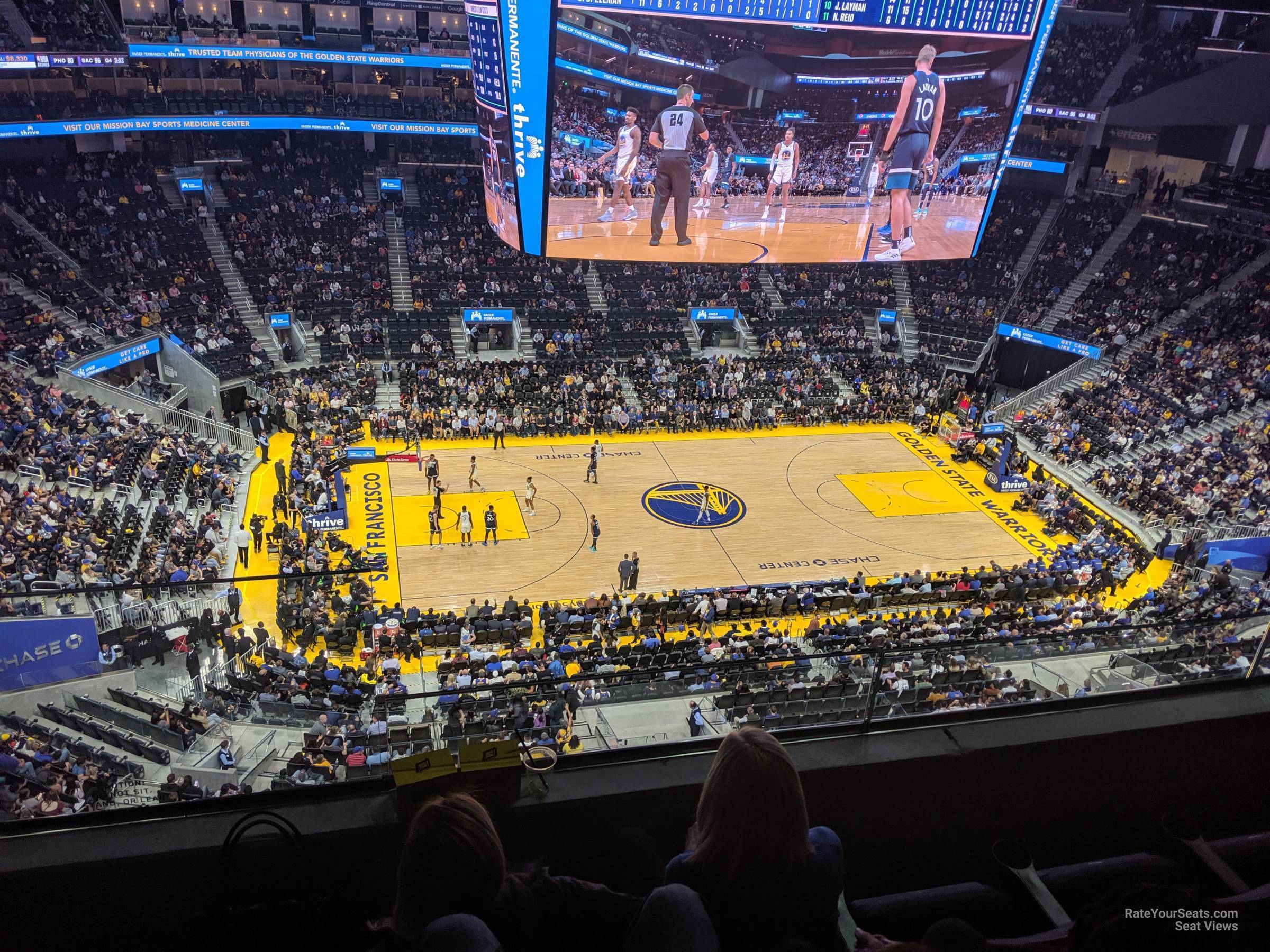 section 207, row 8 seat view  for basketball - chase center