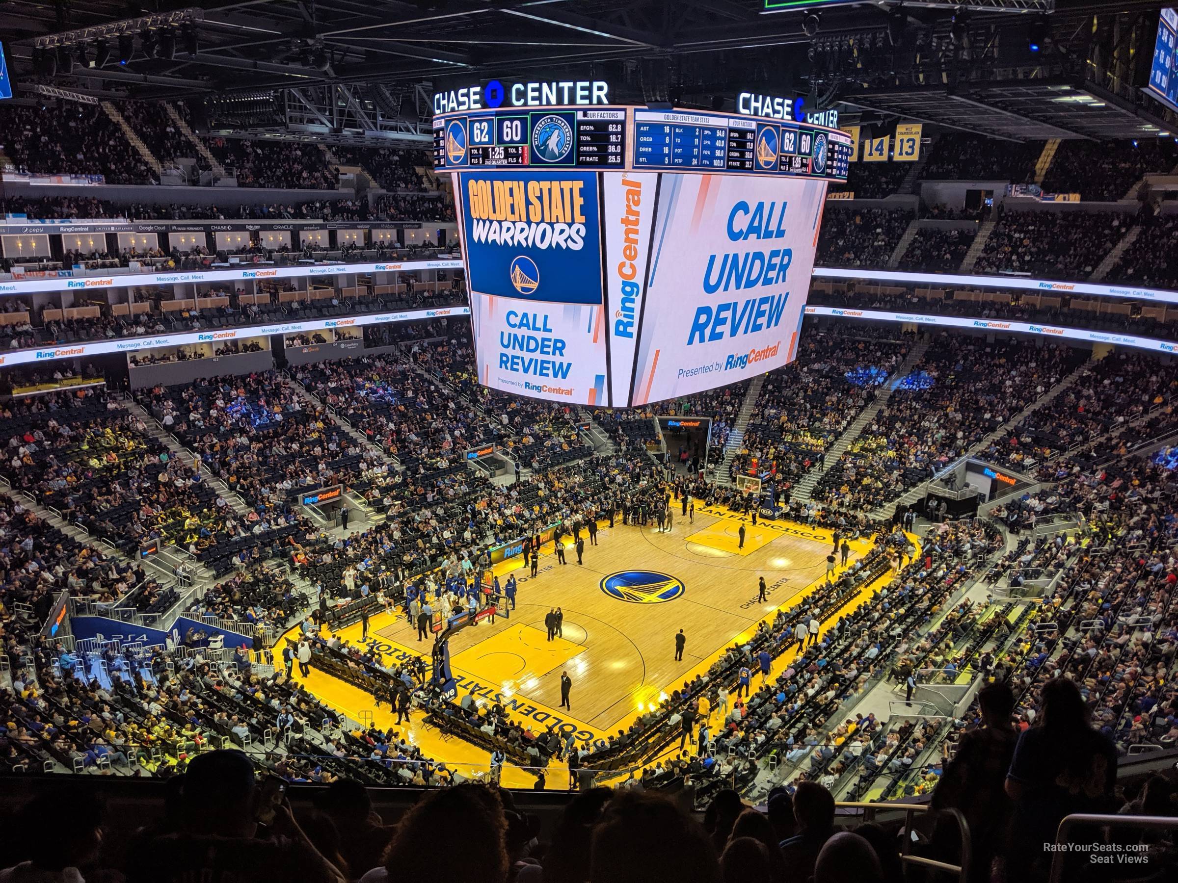 section 225, row 8_2 seat view  for basketball - chase center