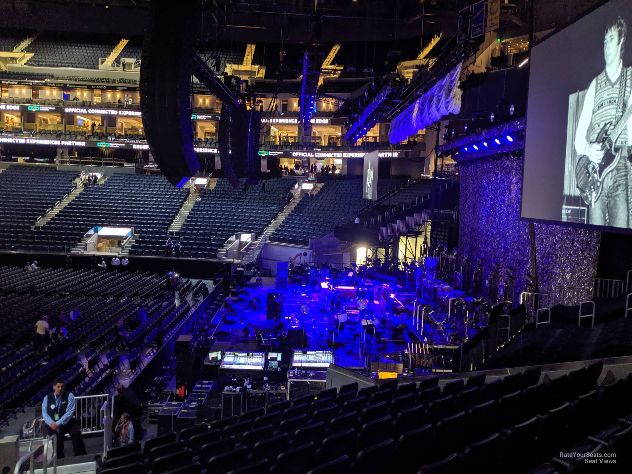section 101, row 13 seat view  for concert - chase center