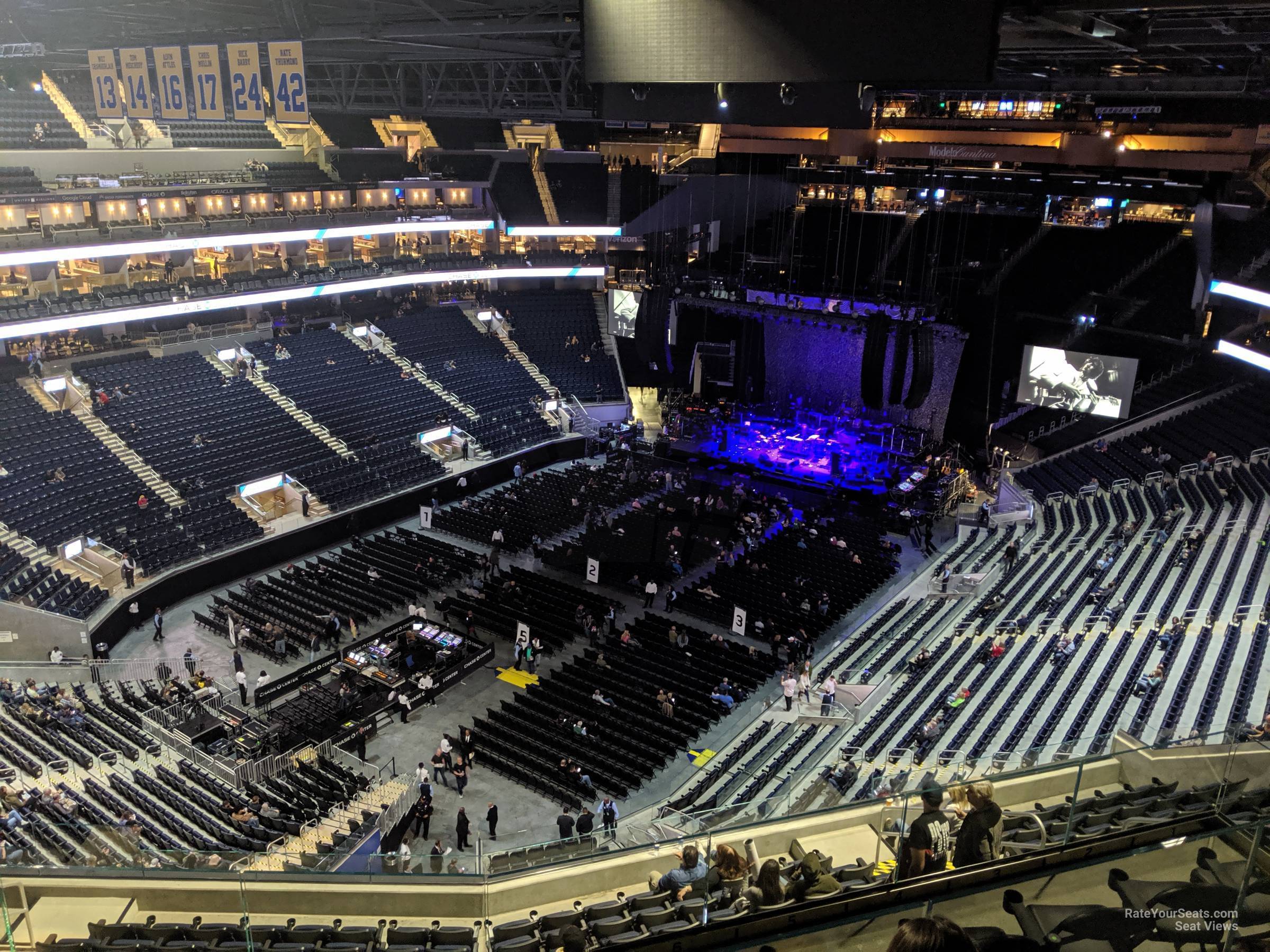 section 210, row 13 seat view  for concert - chase center