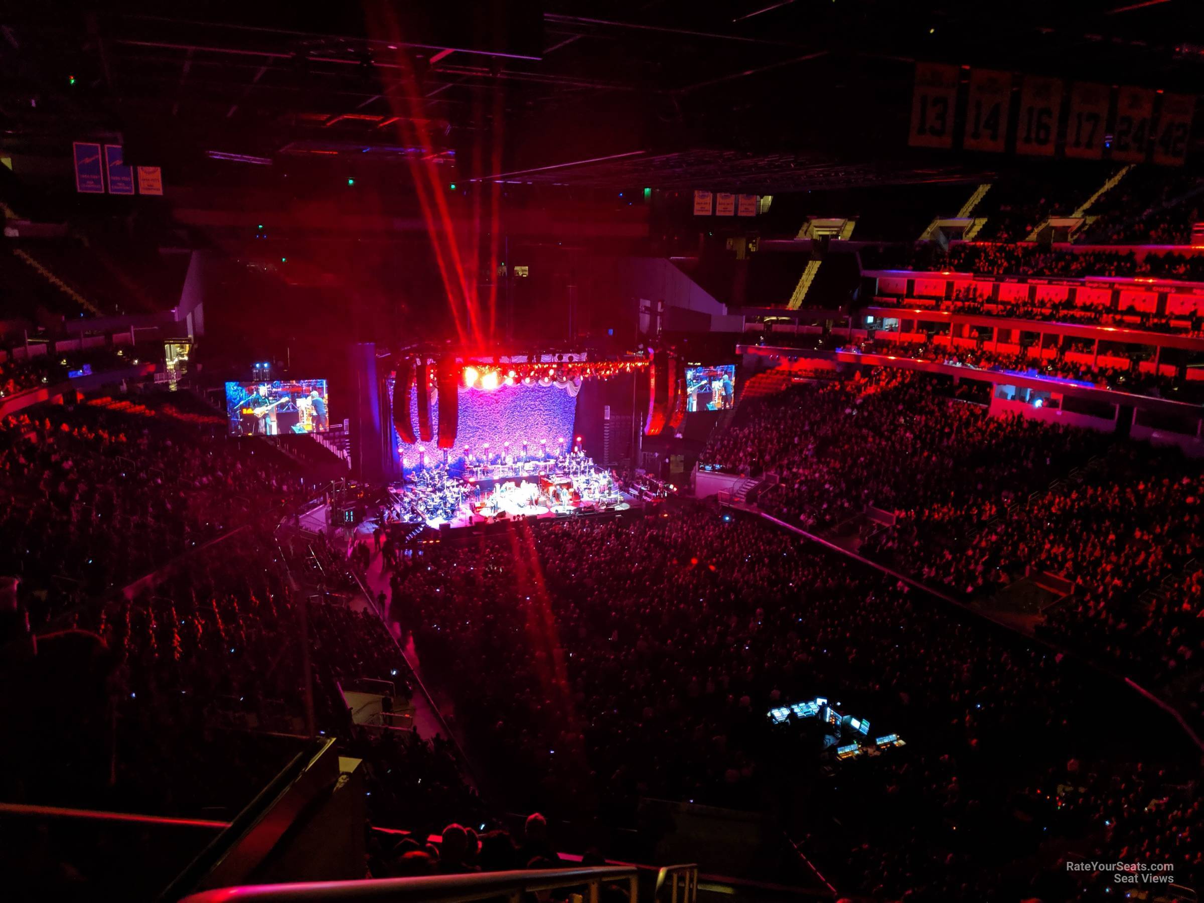 section 215, row 9 seat view  for concert - chase center