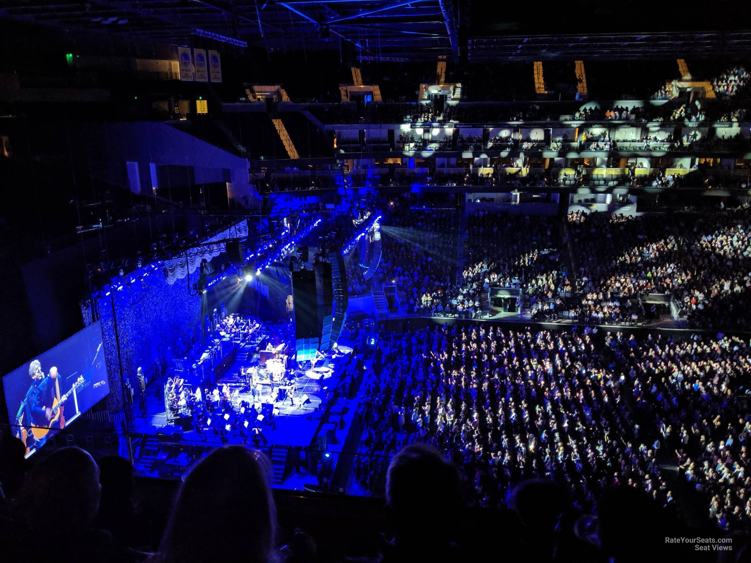 section 221, row 9 seat view  for concert - chase center