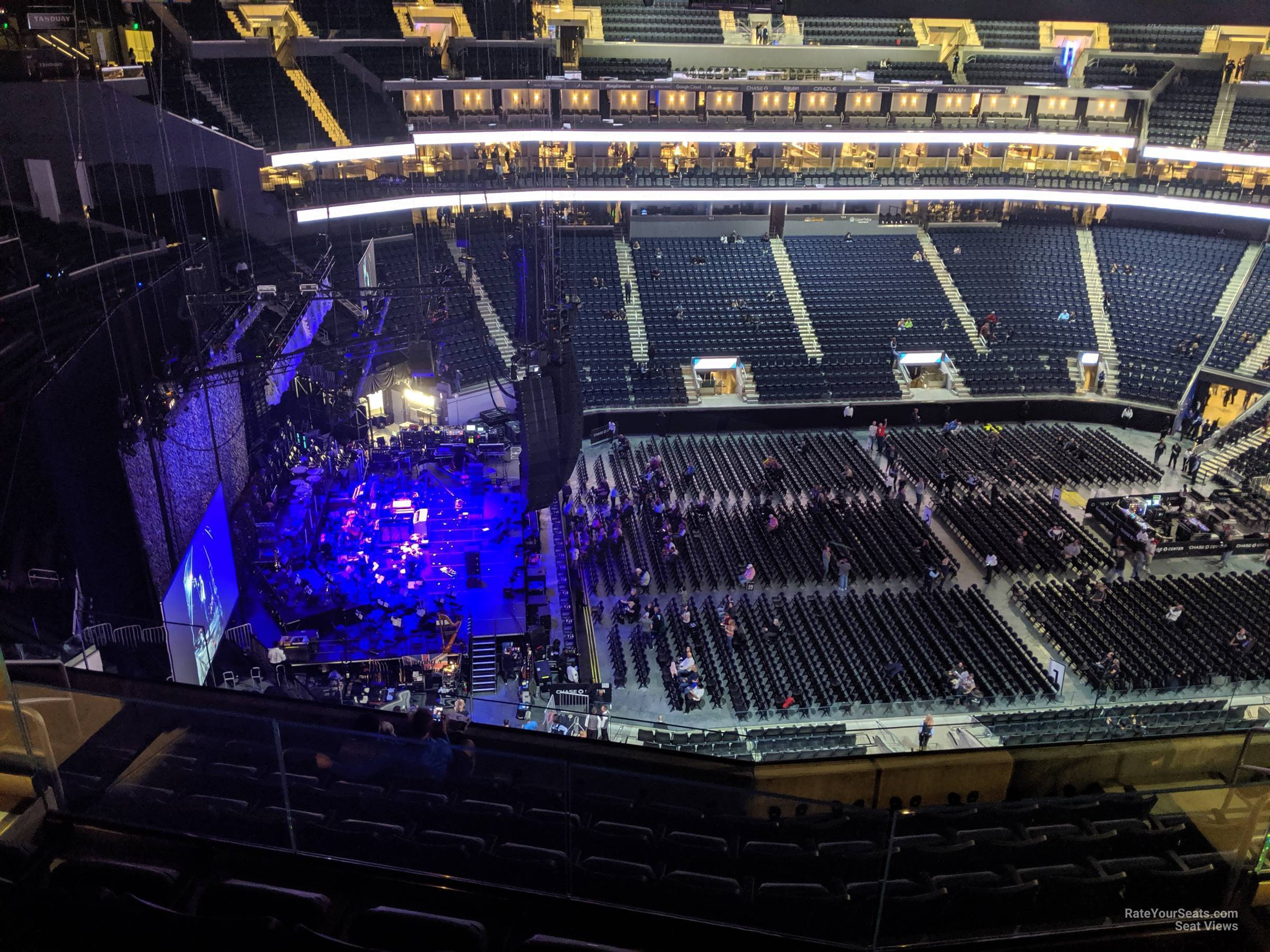 section 222, row 13 seat view  for concert - chase center