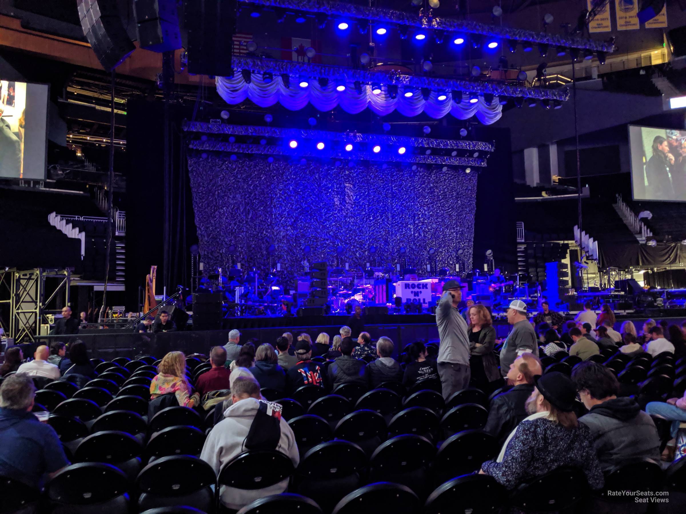 floor 1, row 12 seat view  for concert - chase center