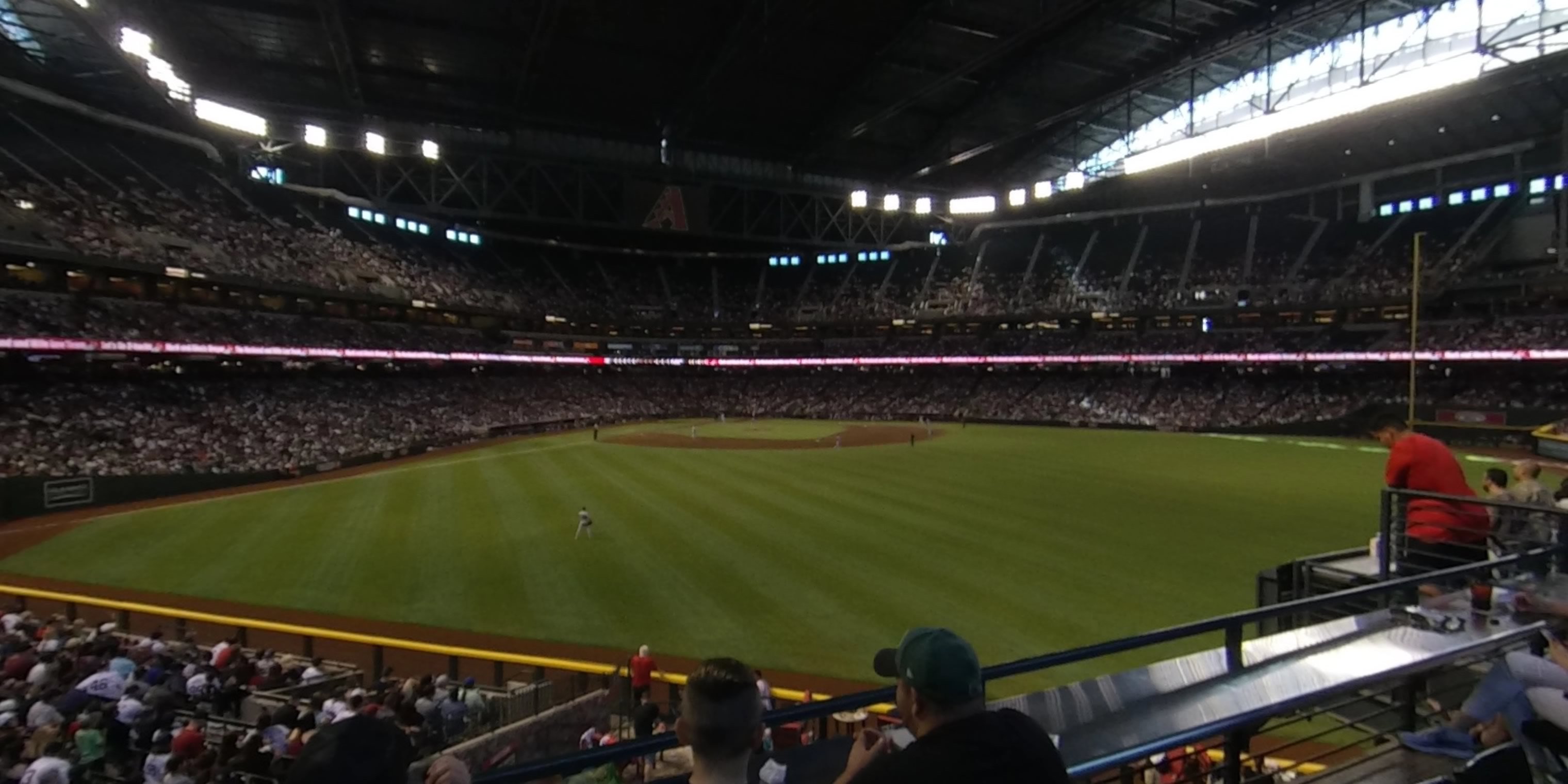 section 100w panoramic seat view  for baseball - chase field