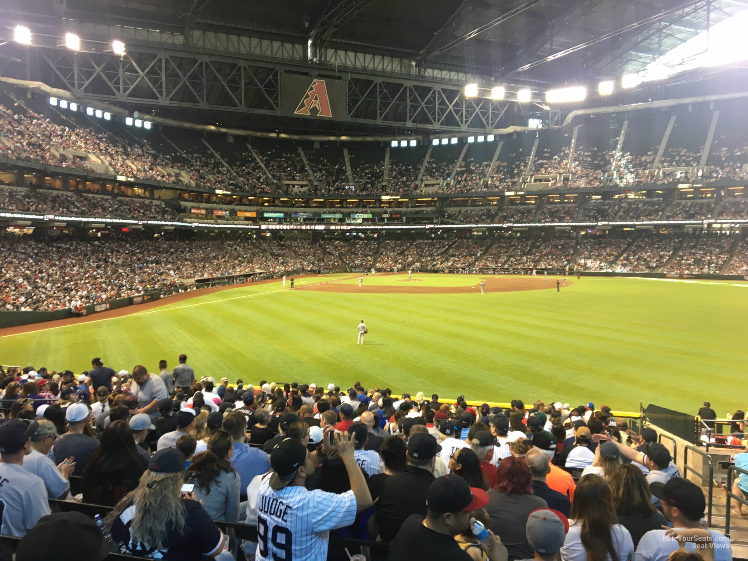 section 102, row 39 seat view  for baseball - chase field