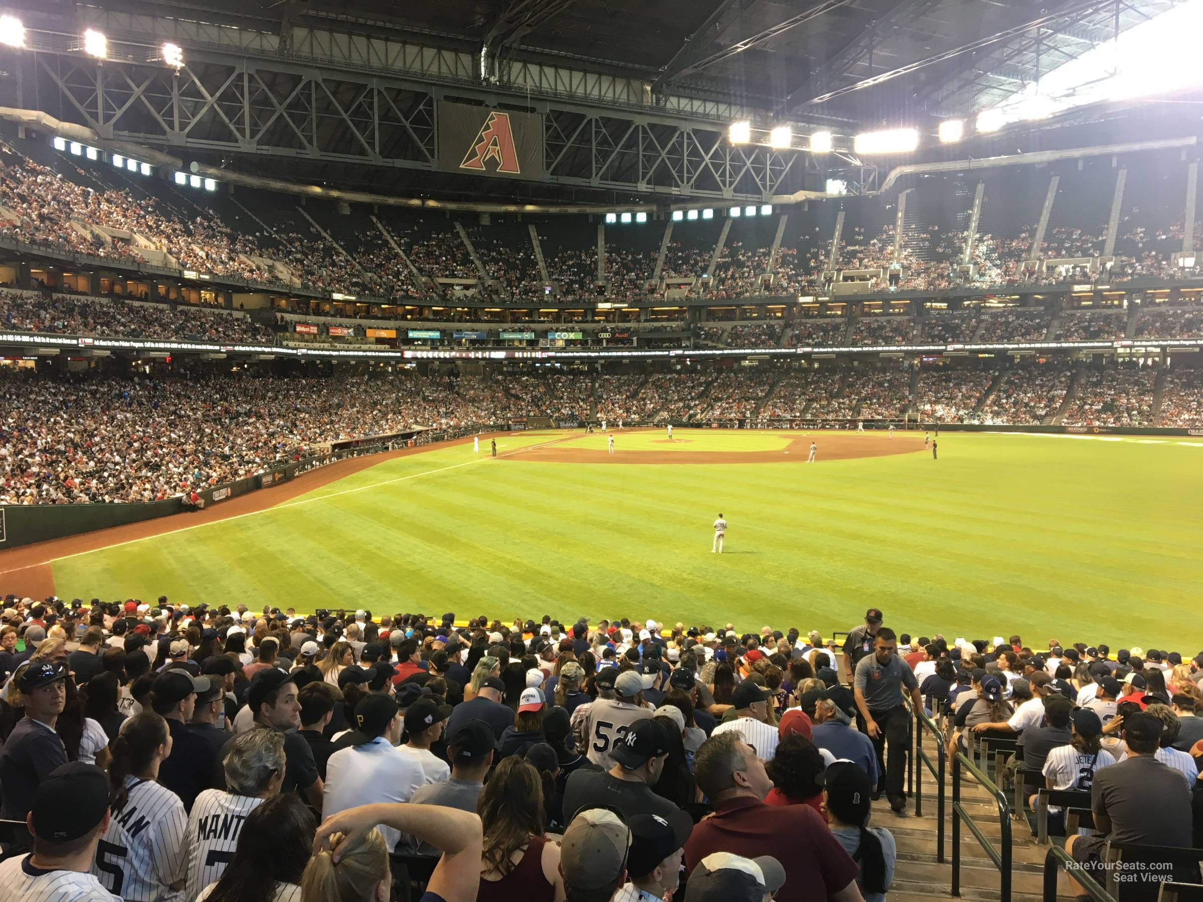 section 103, row 39 seat view  for baseball - chase field
