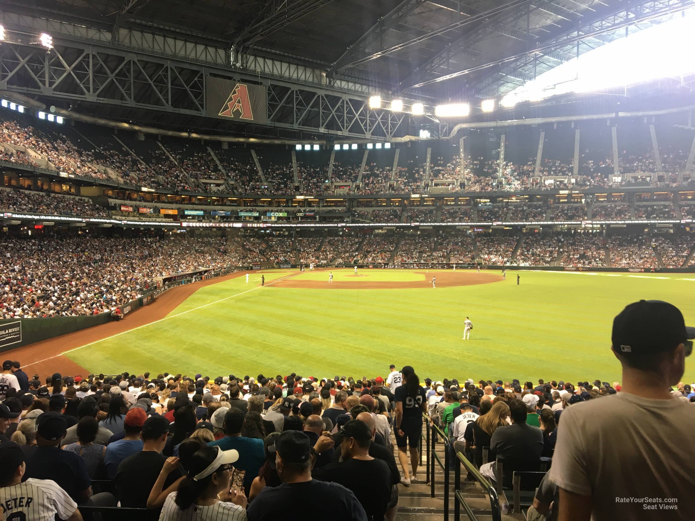 section 104, row 39 seat view  for baseball - chase field