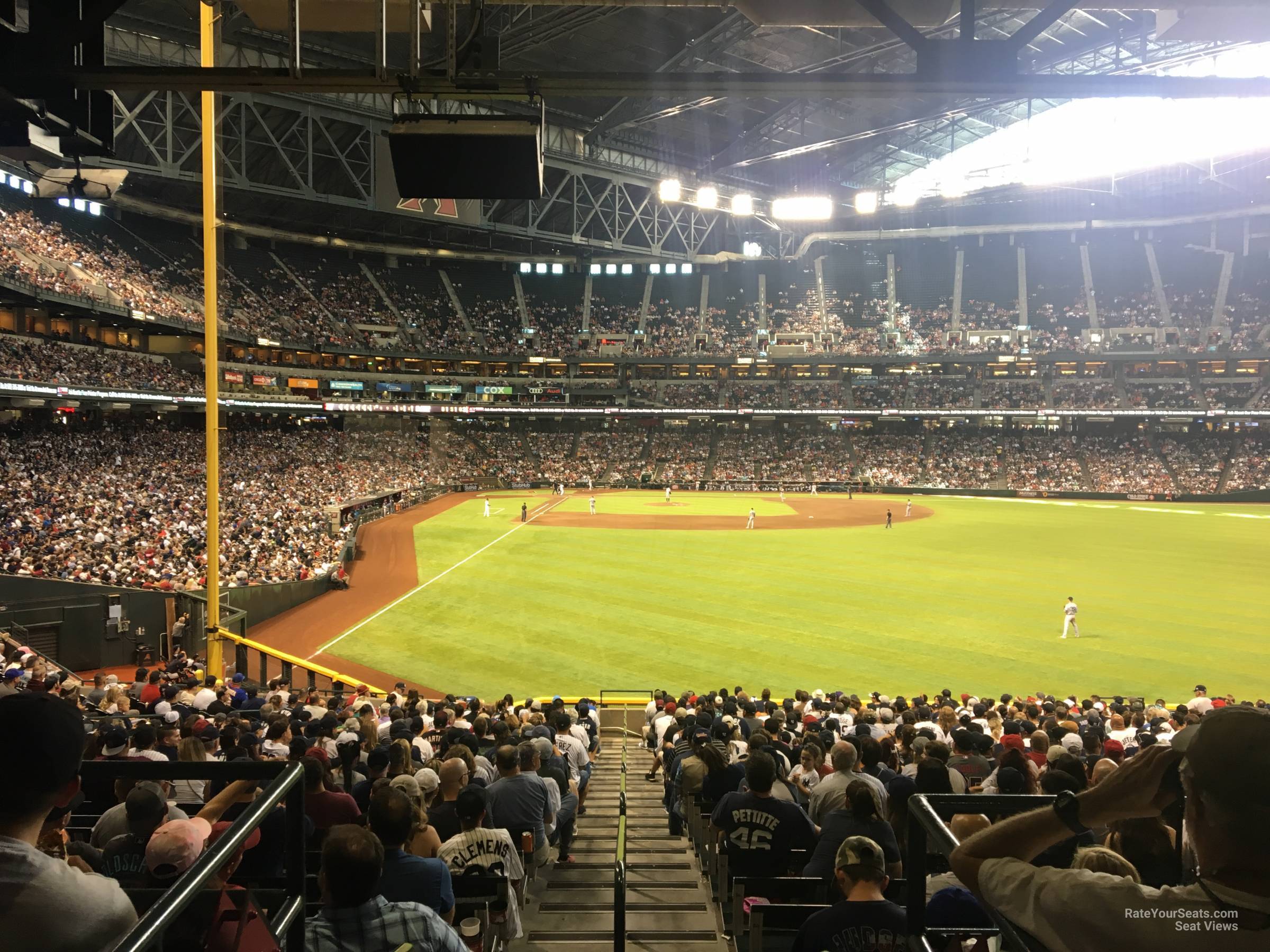 section 105, row 39 seat view  for baseball - chase field