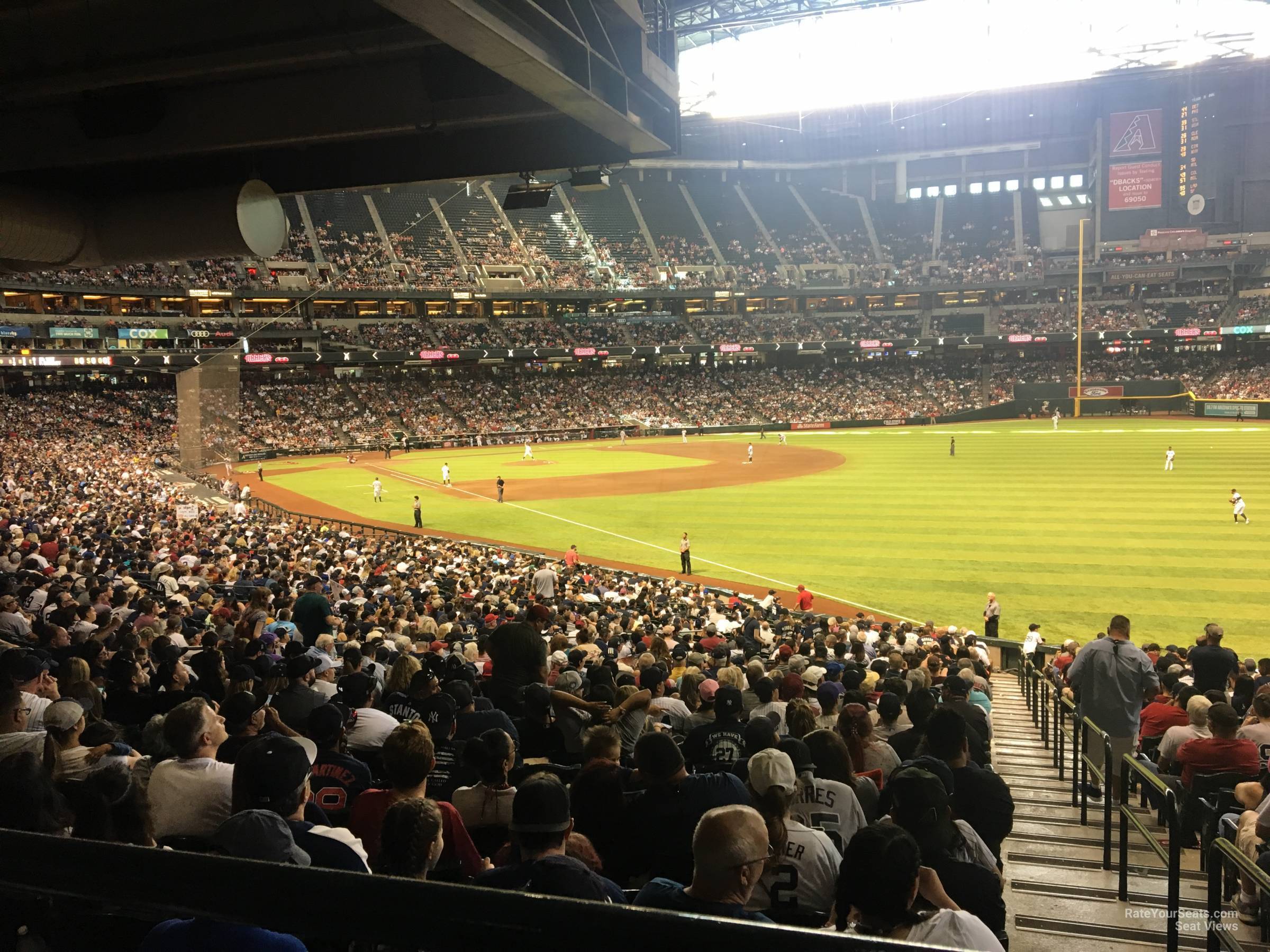 section 109, row 39 seat view  for baseball - chase field