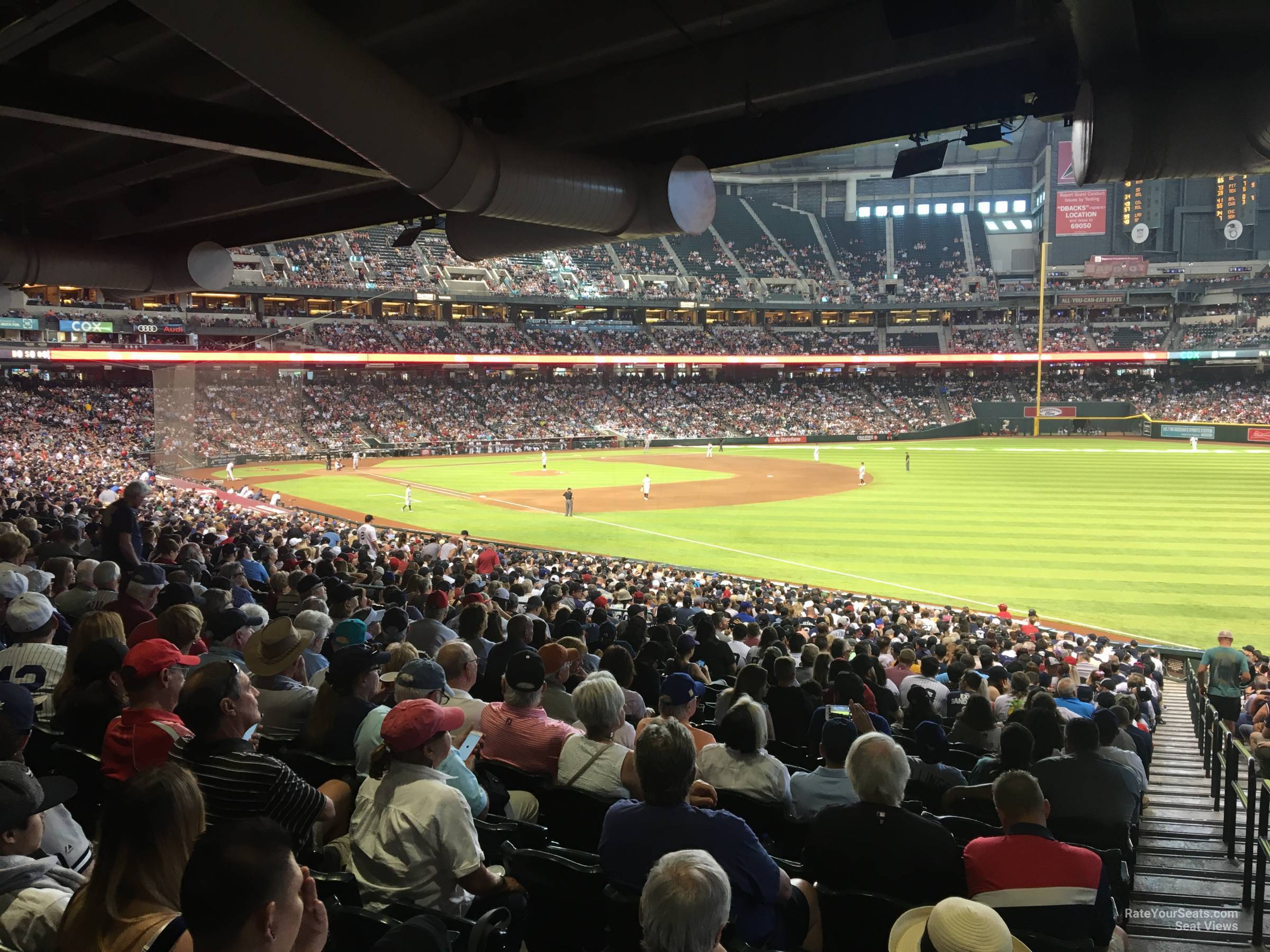 section 110, row 39 seat view  for baseball - chase field