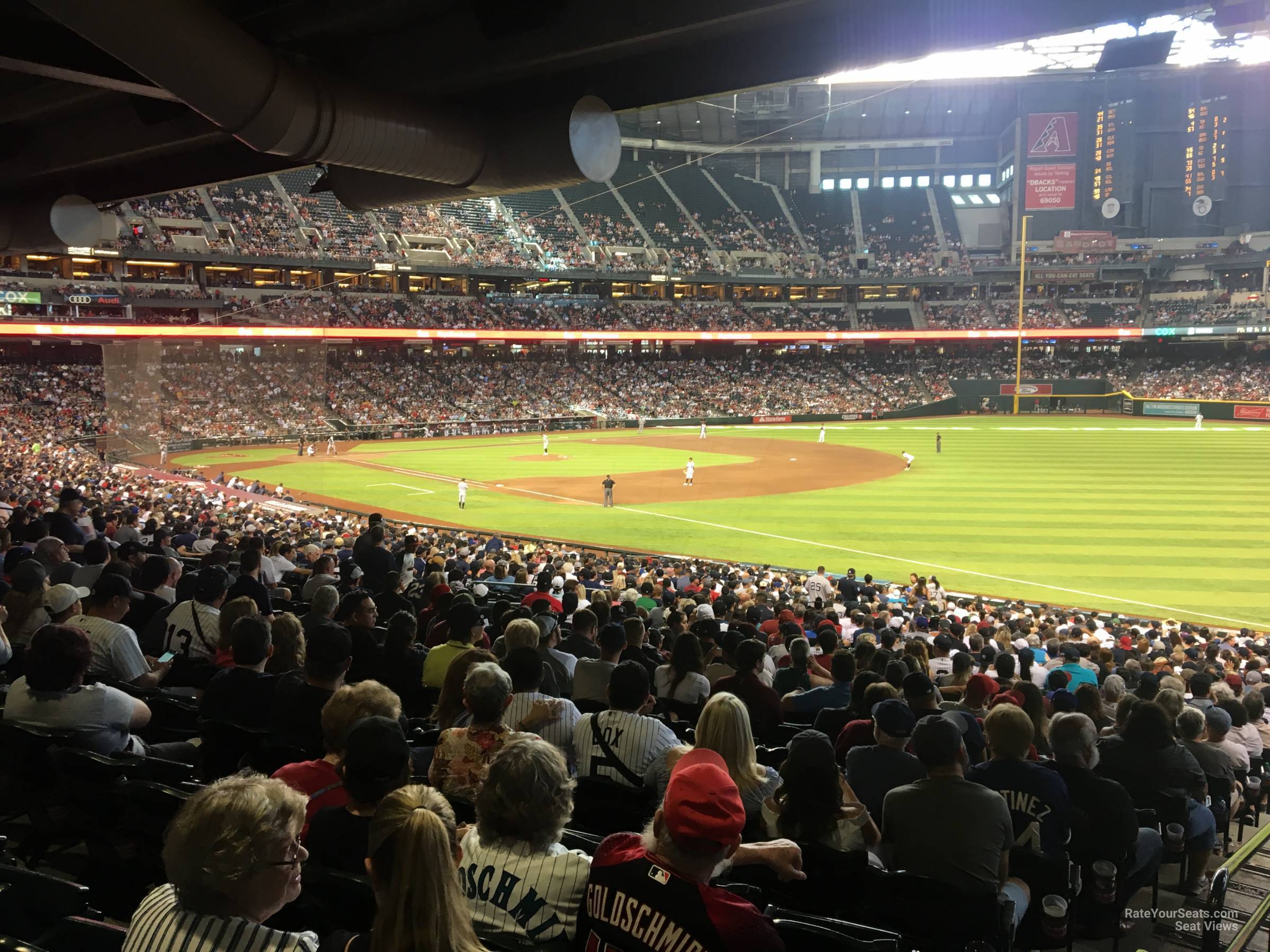 section 111, row 39 seat view  for baseball - chase field