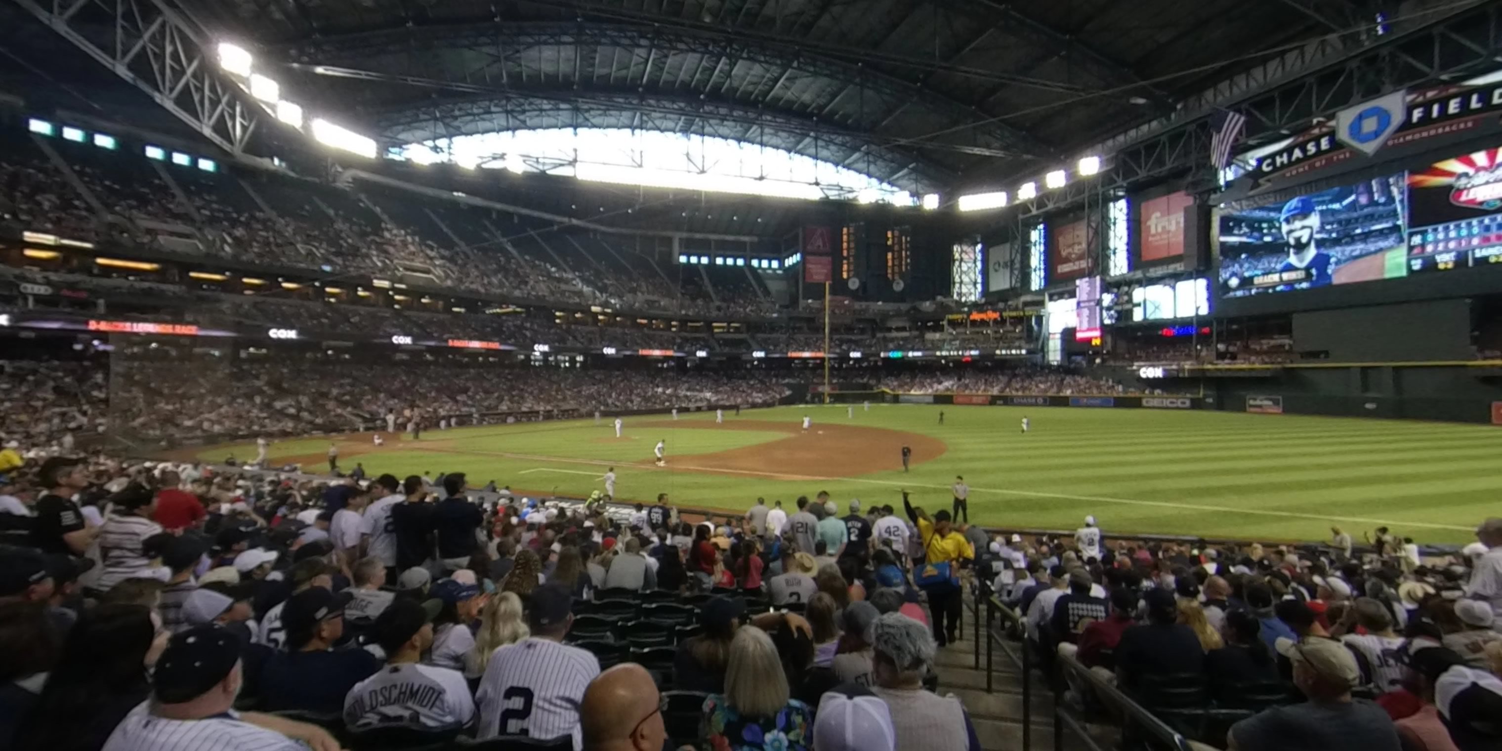 section 113 panoramic seat view  for baseball - chase field