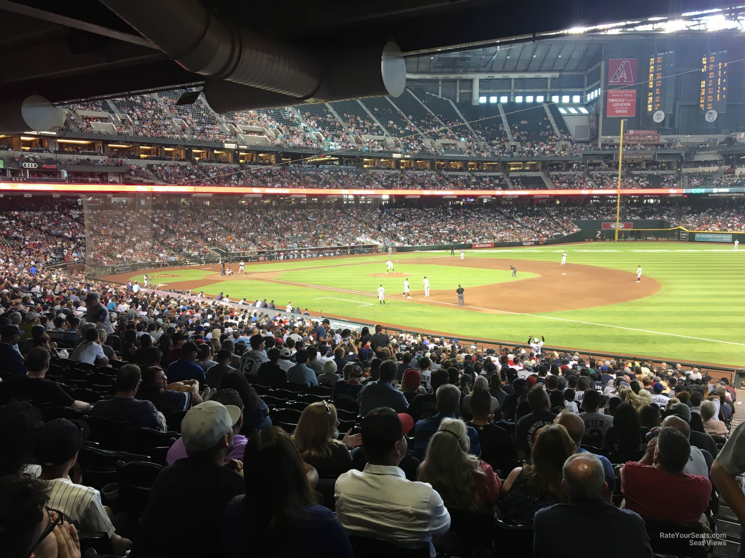 section 113, row 39 seat view  for baseball - chase field