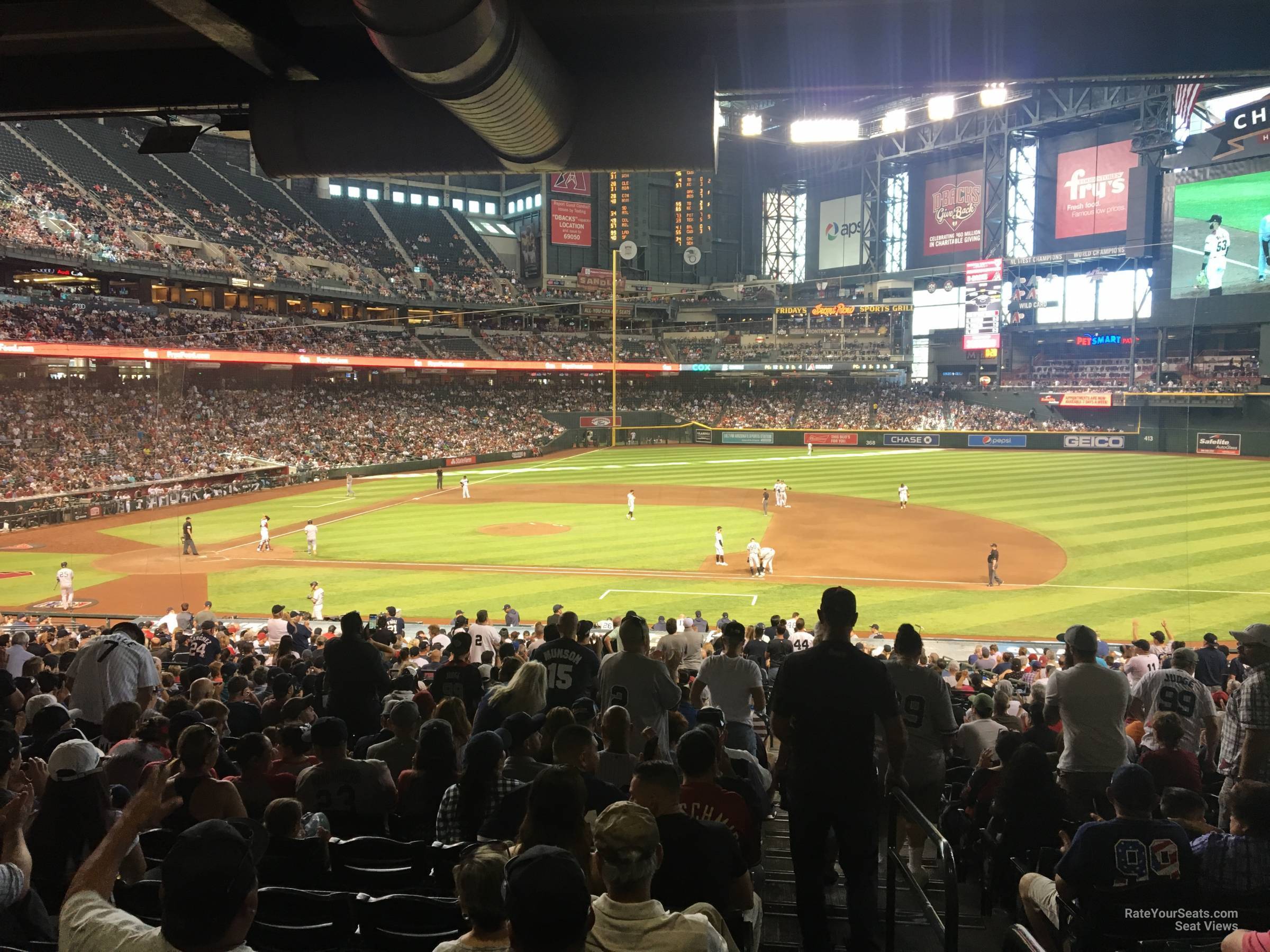 section 116, row 39 seat view  for baseball - chase field