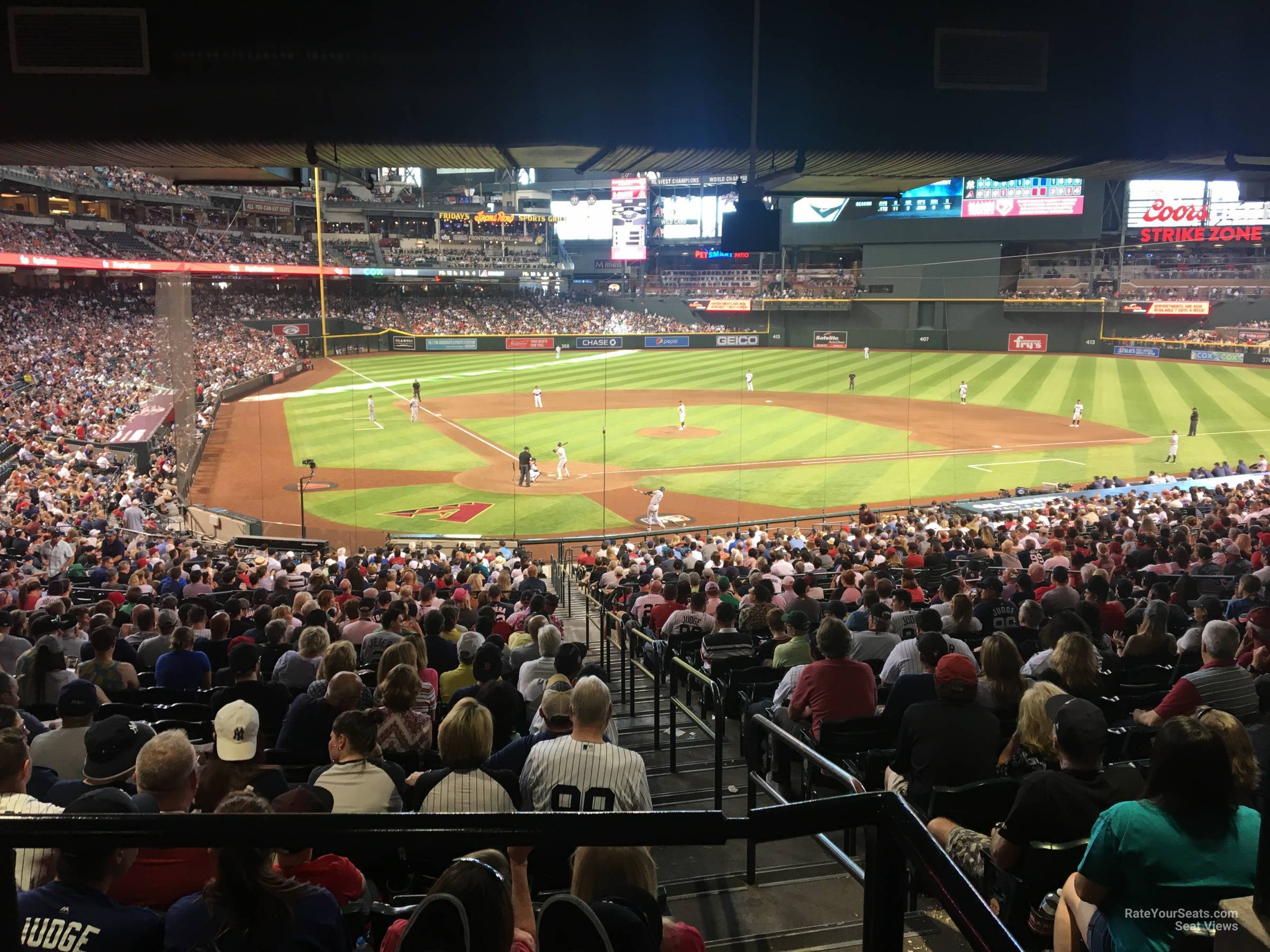 section 120, row 39 seat view  for baseball - chase field