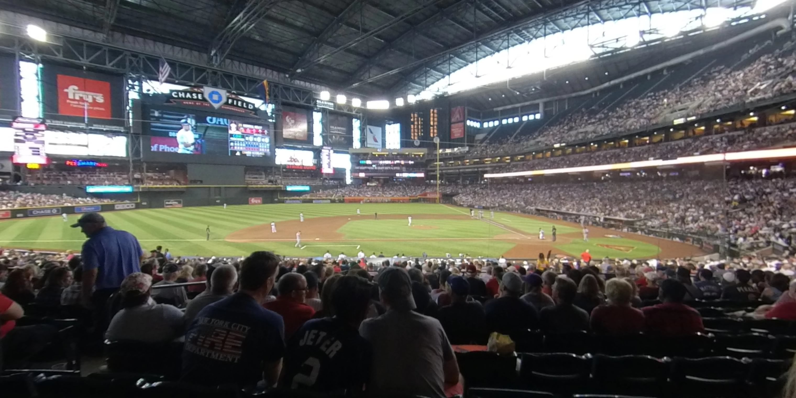 section 127 panoramic seat view  for baseball - chase field