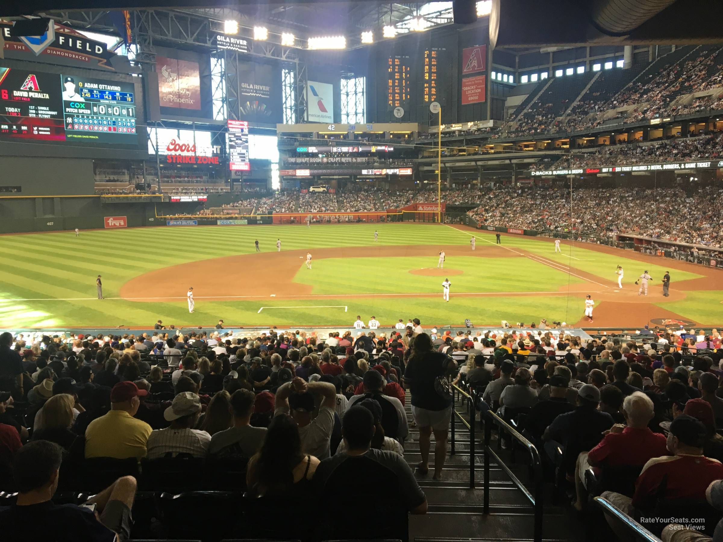 section 128, row 39 seat view  for baseball - chase field