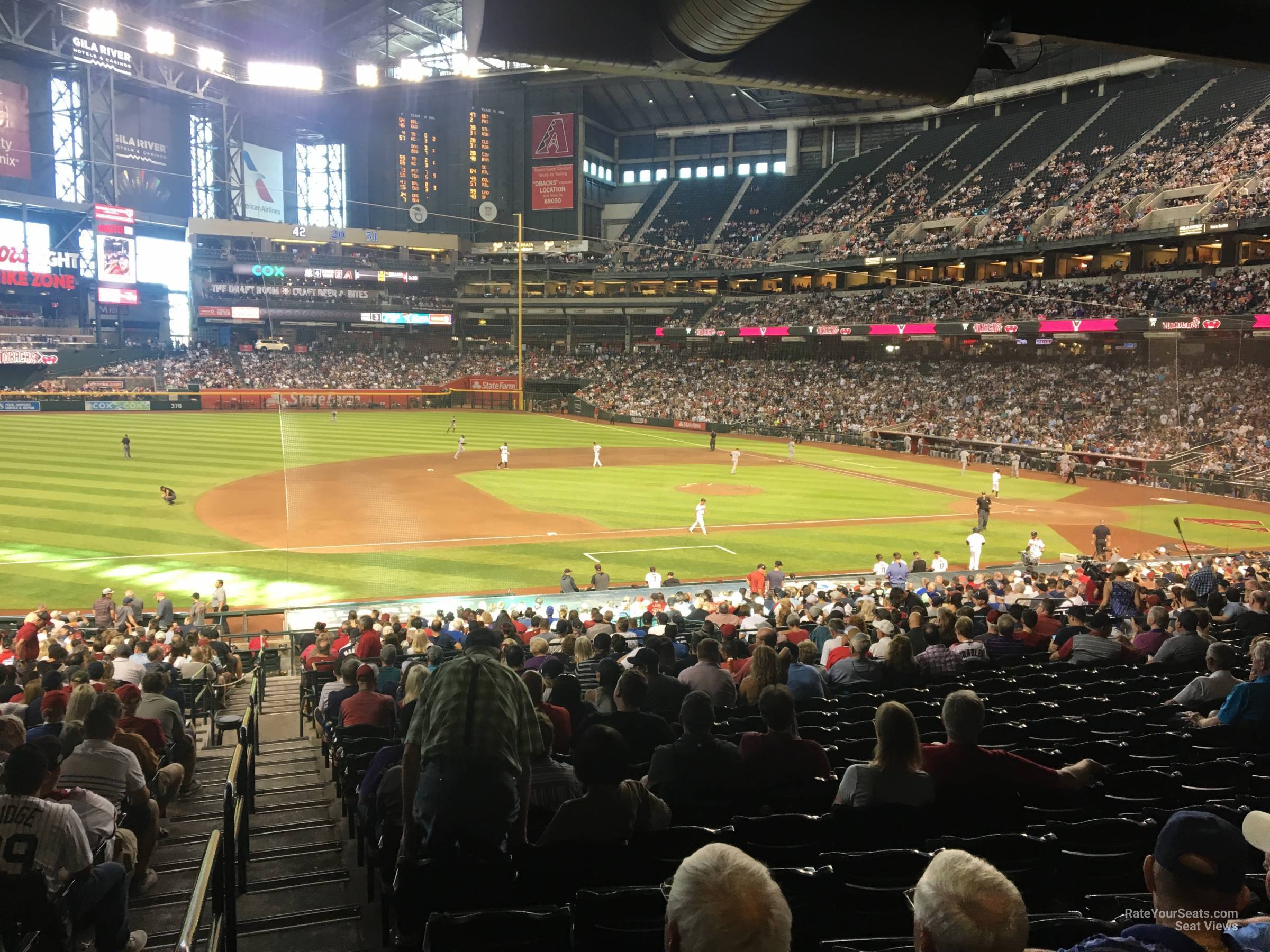 section 130, row 39 seat view  for baseball - chase field