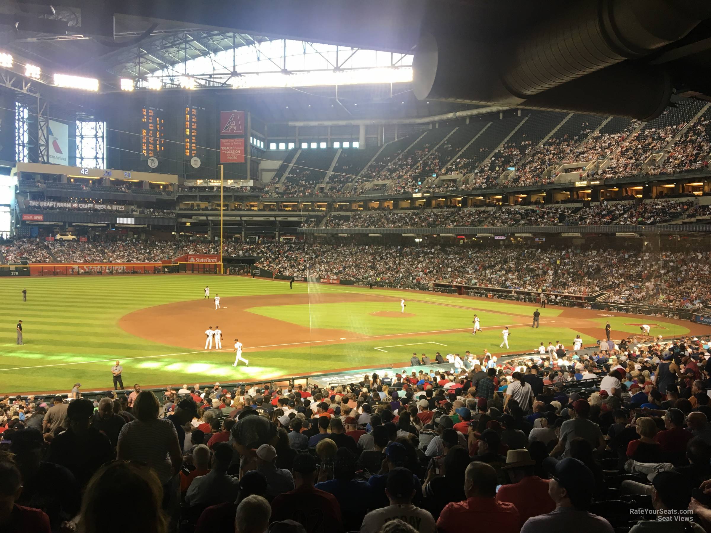 section 131, row 39 seat view  for baseball - chase field