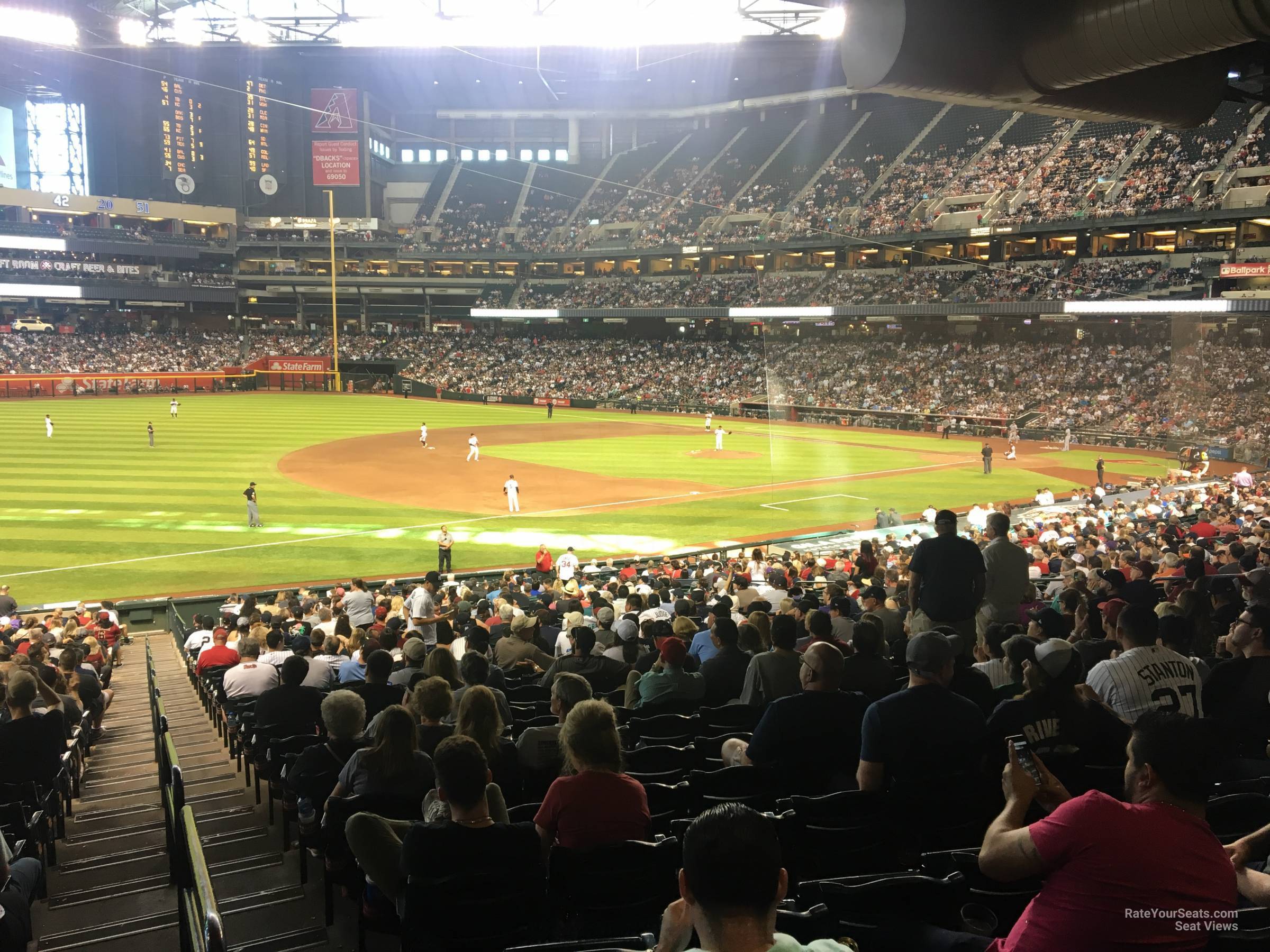section 132, row 39 seat view  for baseball - chase field