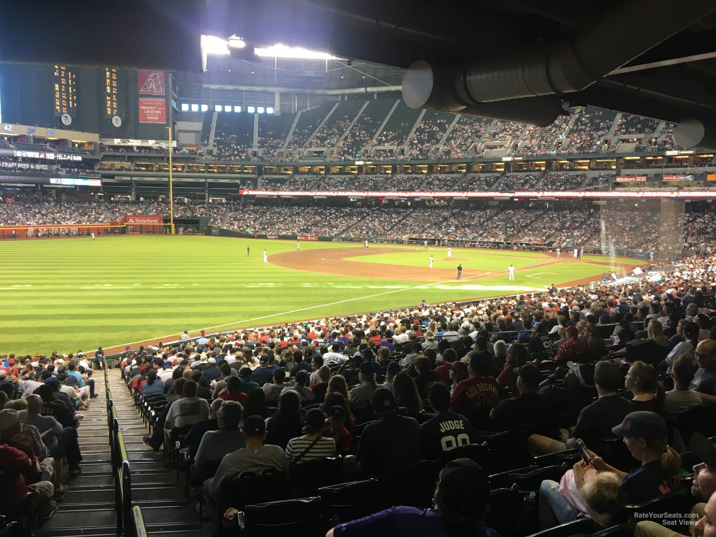 section 135, row 39 seat view  for baseball - chase field