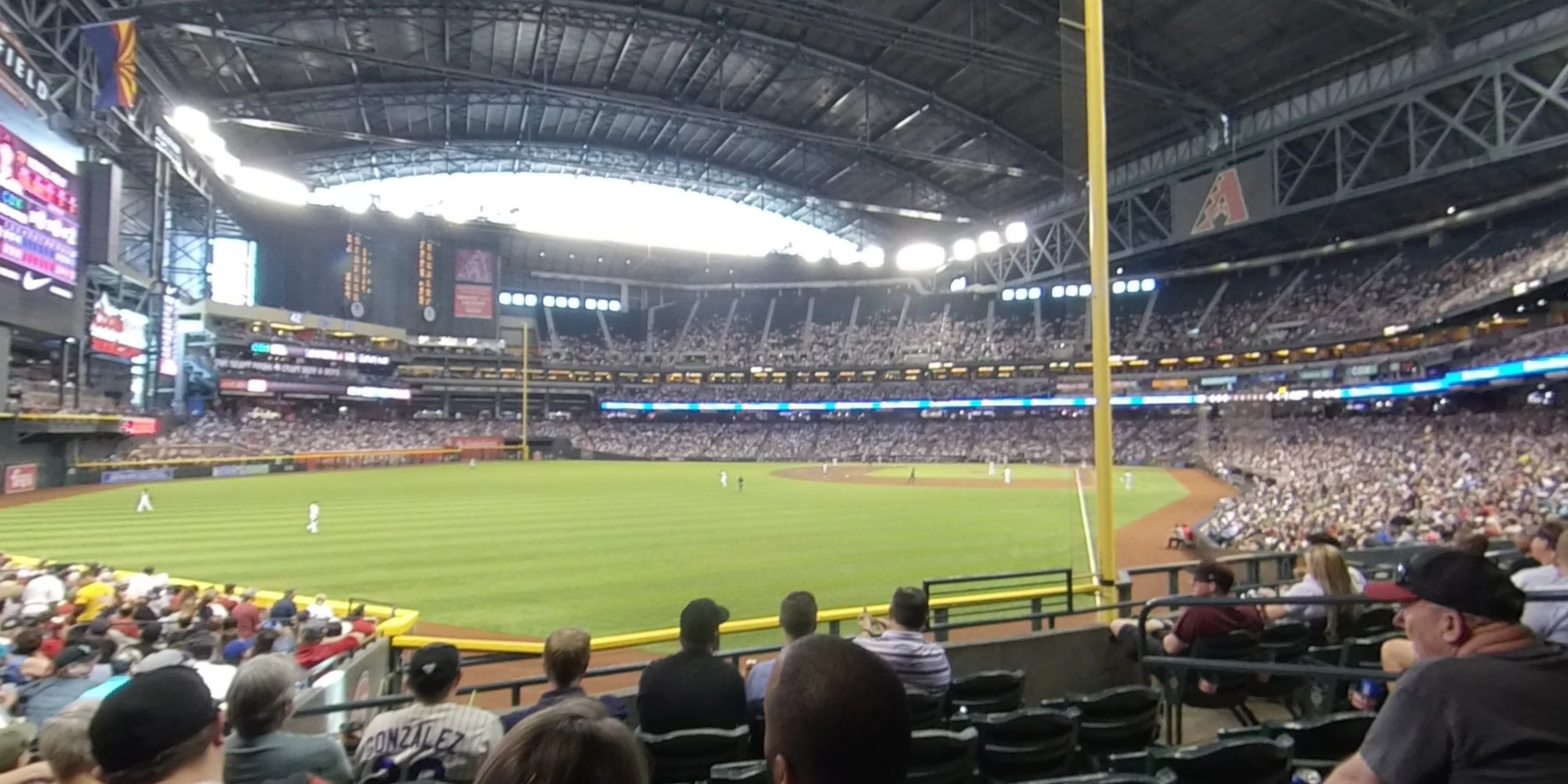 section 137 panoramic seat view  for baseball - chase field