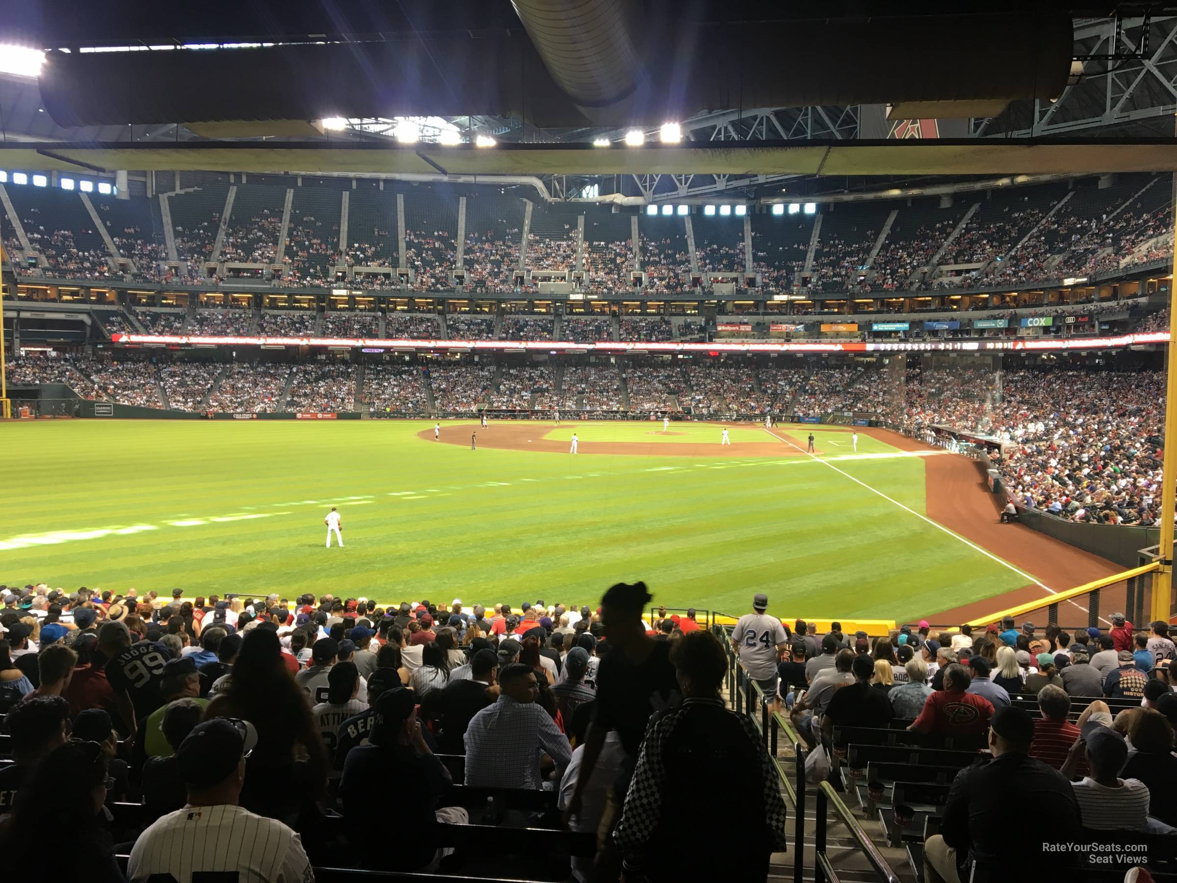 section 140, row 39 seat view  for baseball - chase field
