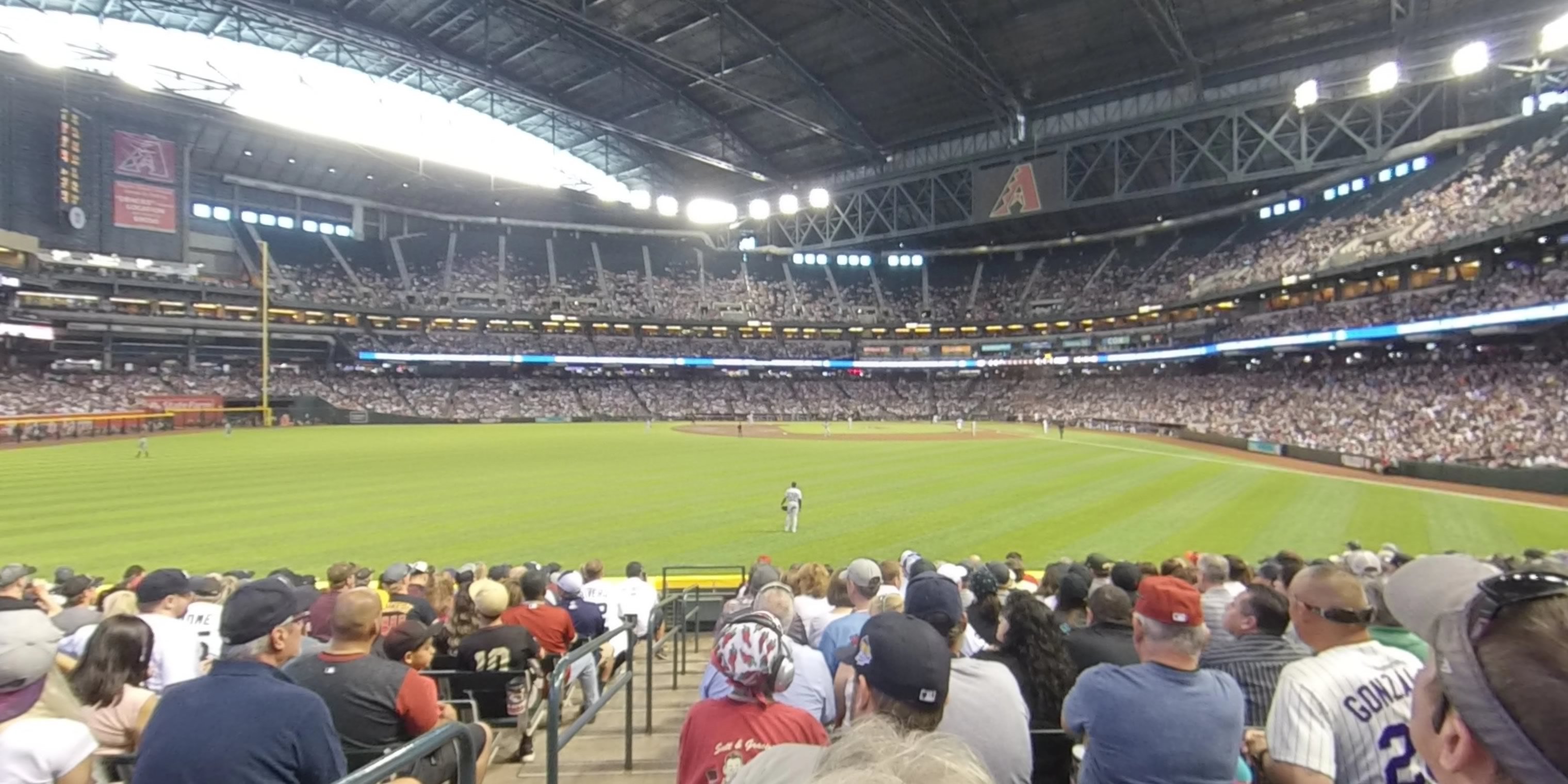 section 141 panoramic seat view  for baseball - chase field