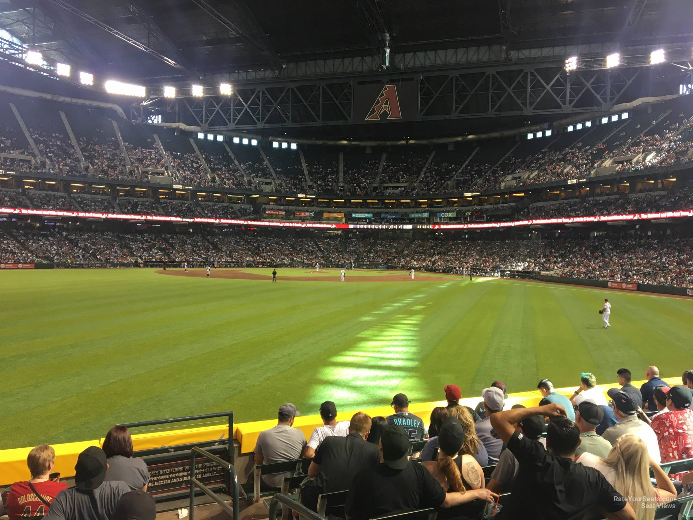 section 144, row 18 seat view  for baseball - chase field