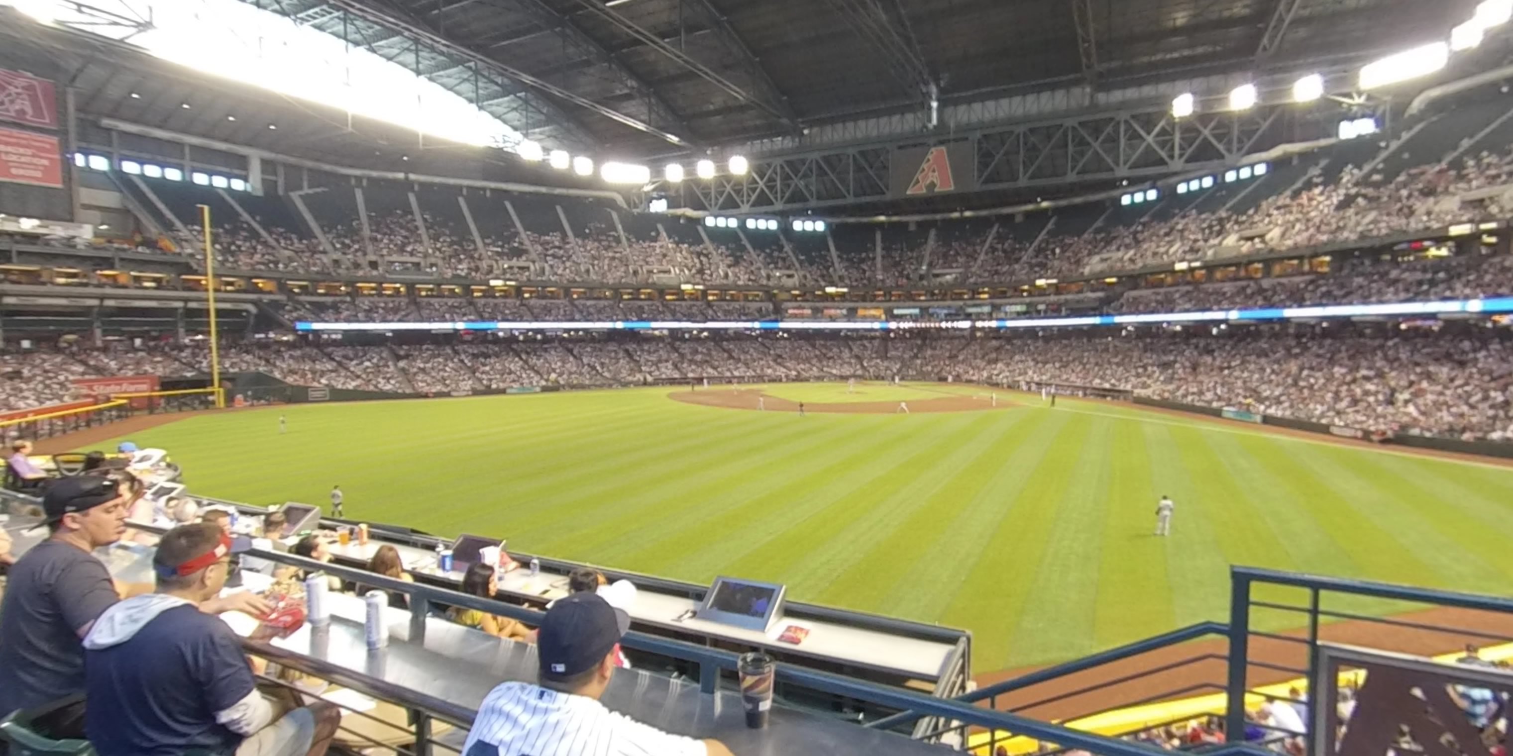 section 145w panoramic seat view  for baseball - chase field