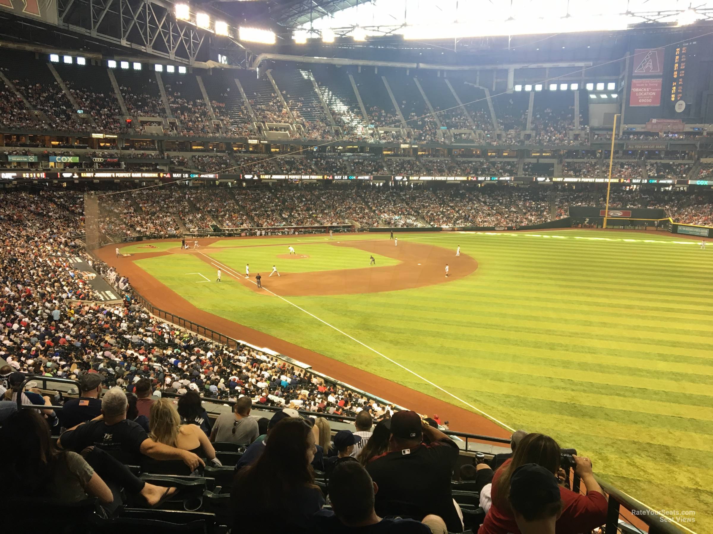 section 200, row 10 seat view  for baseball - chase field