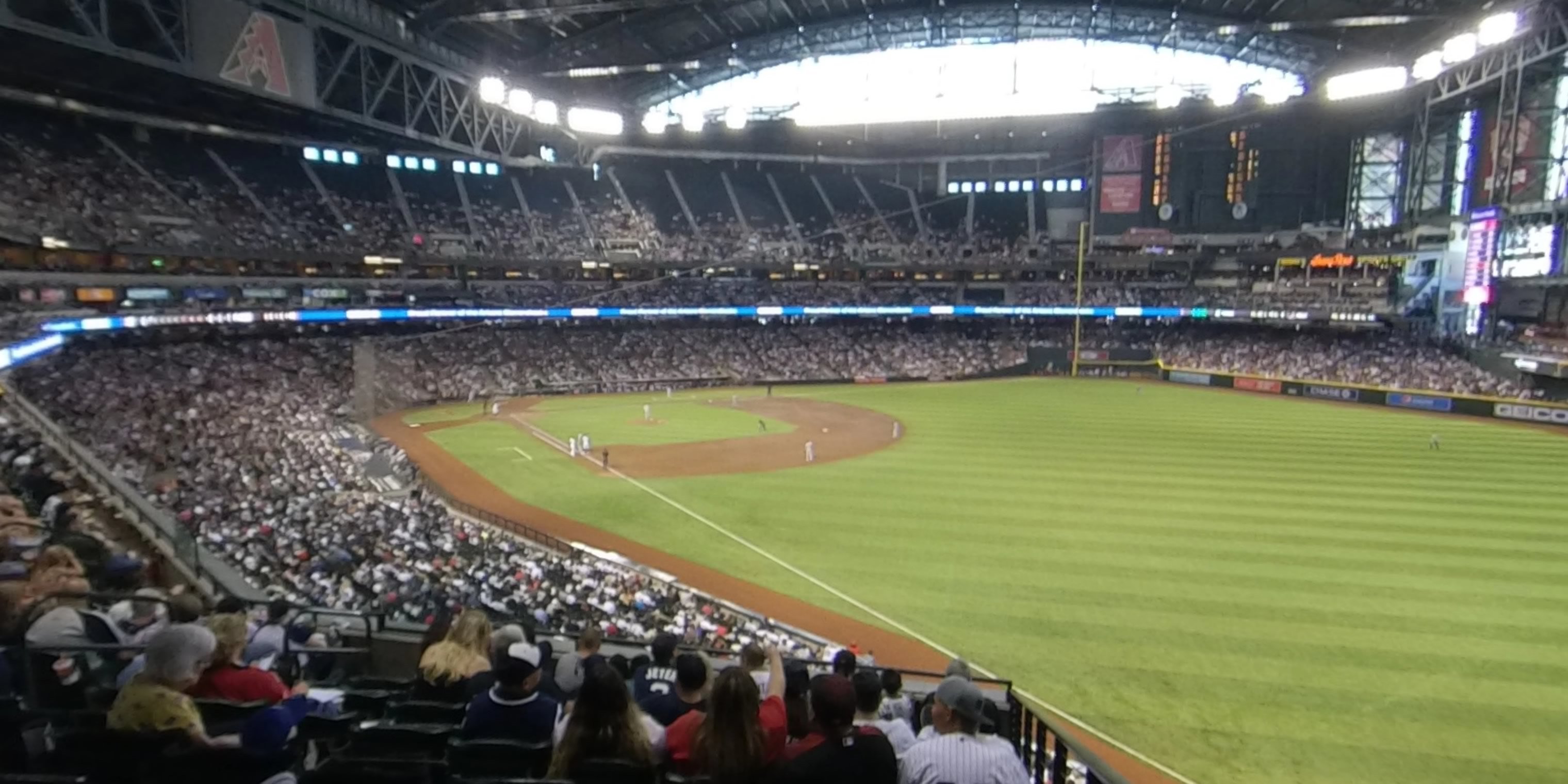 section 200 panoramic seat view  for baseball - chase field