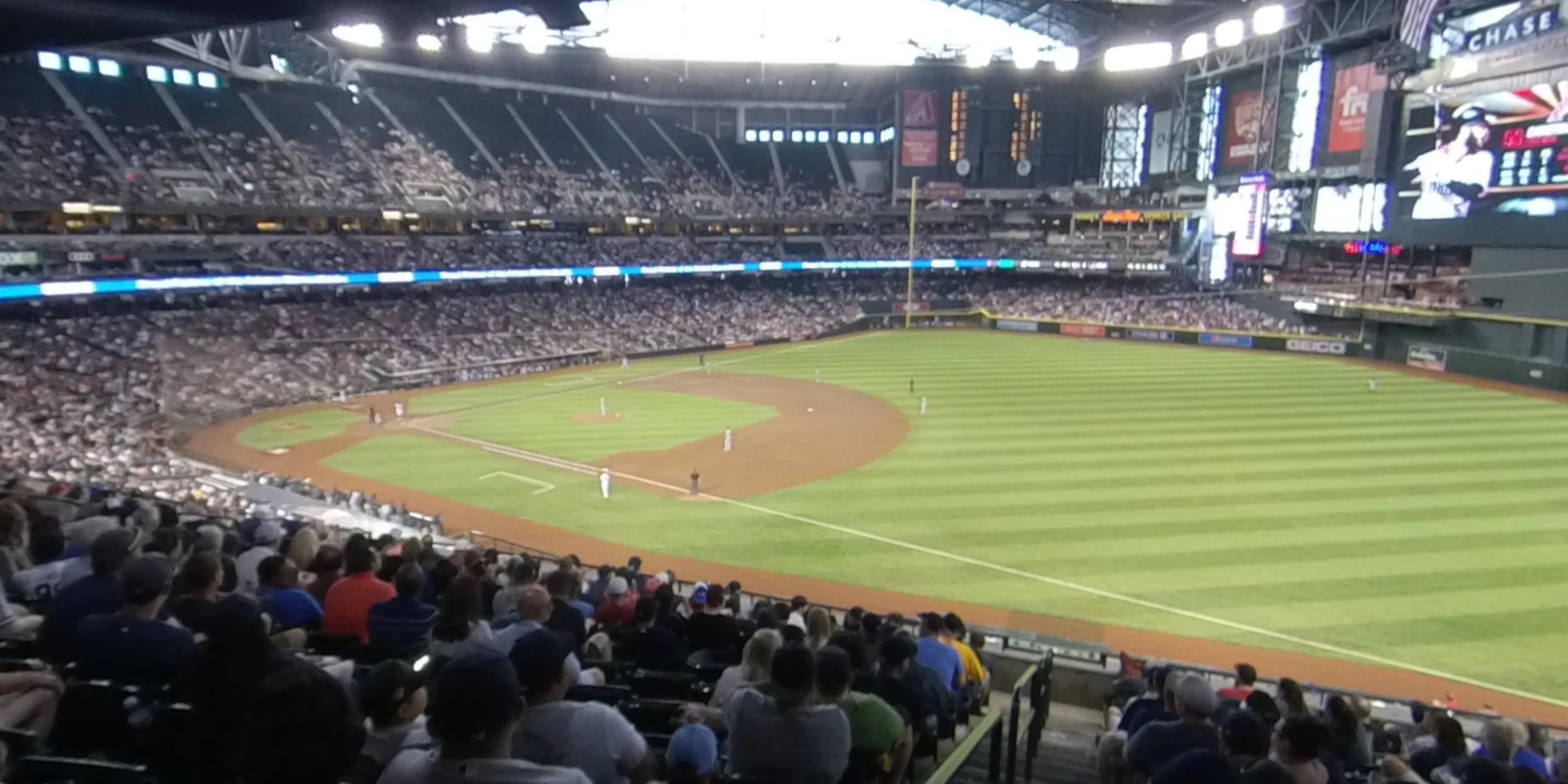 section 203 panoramic seat view  for baseball - chase field