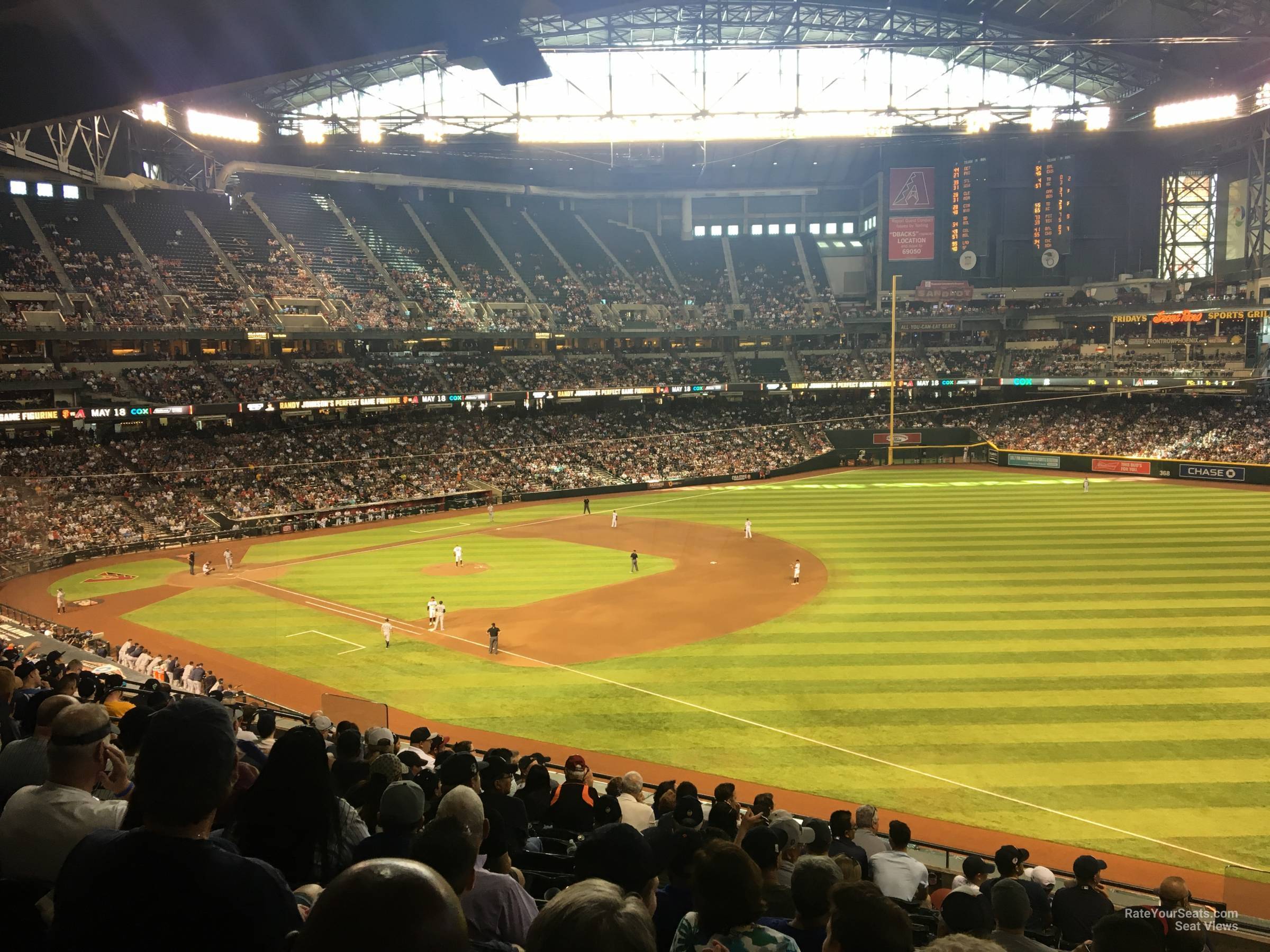 section 203, row 10 seat view  for baseball - chase field