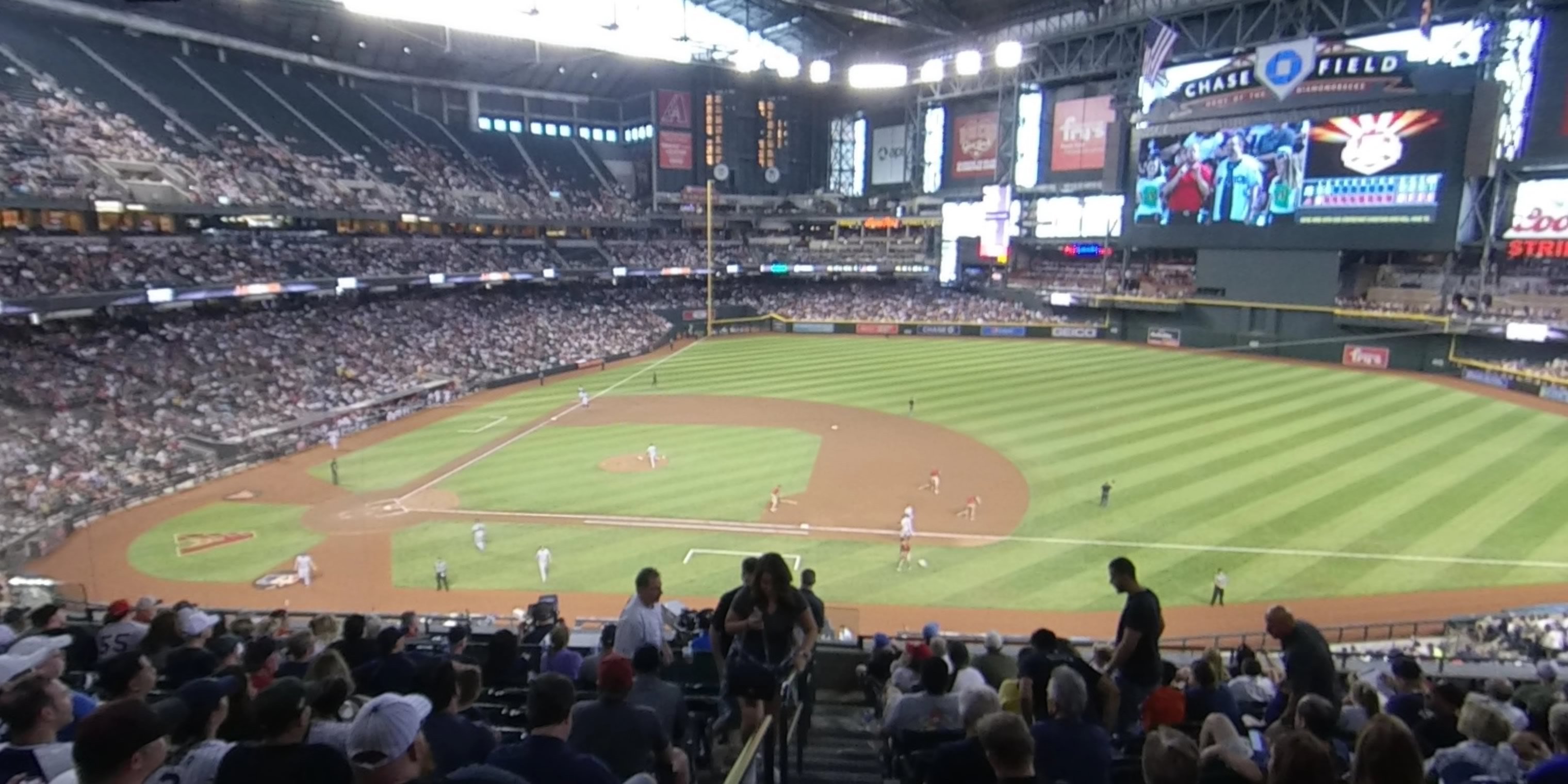 section 207 panoramic seat view  for baseball - chase field