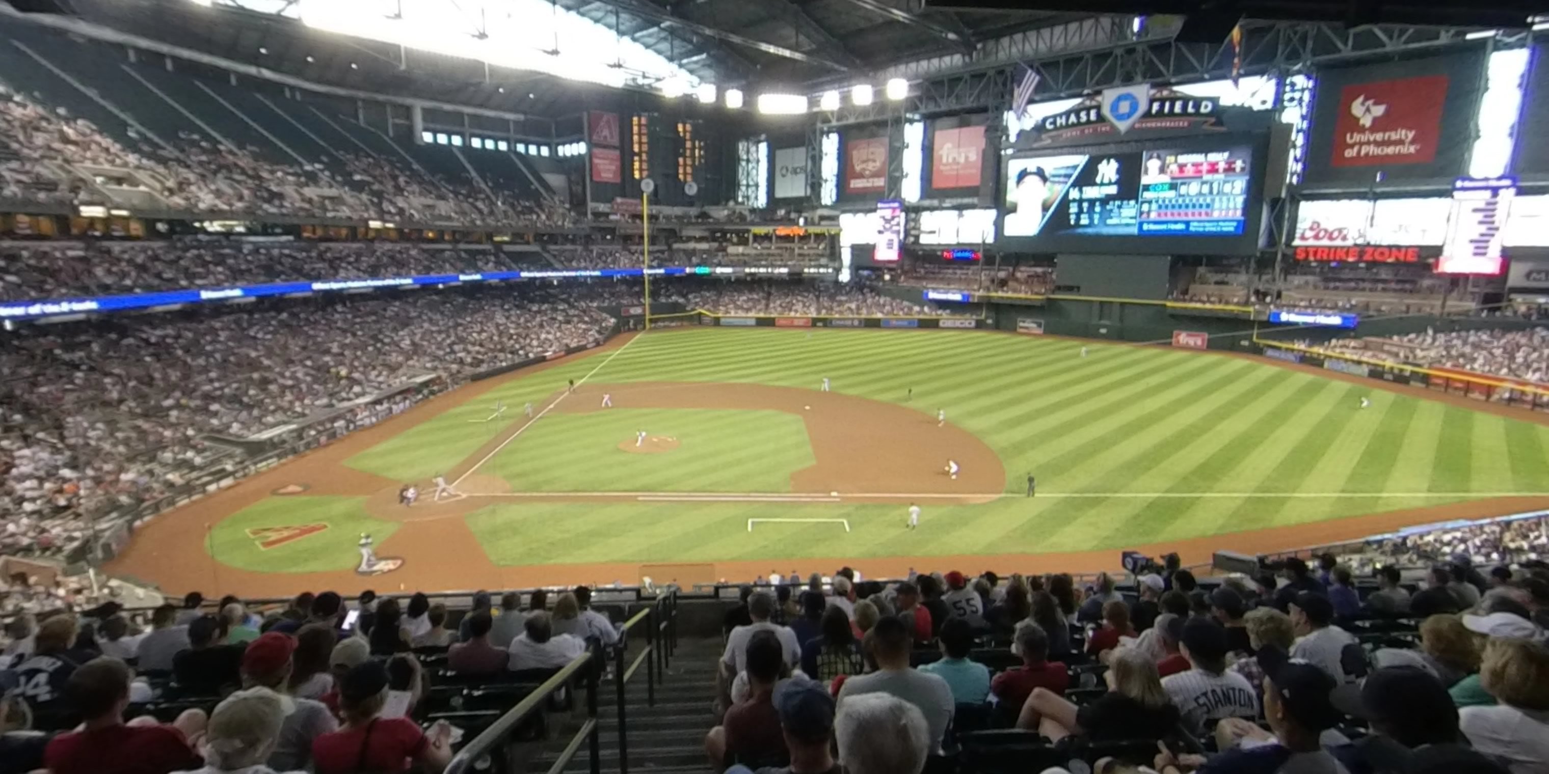 section 209 panoramic seat view  for baseball - chase field
