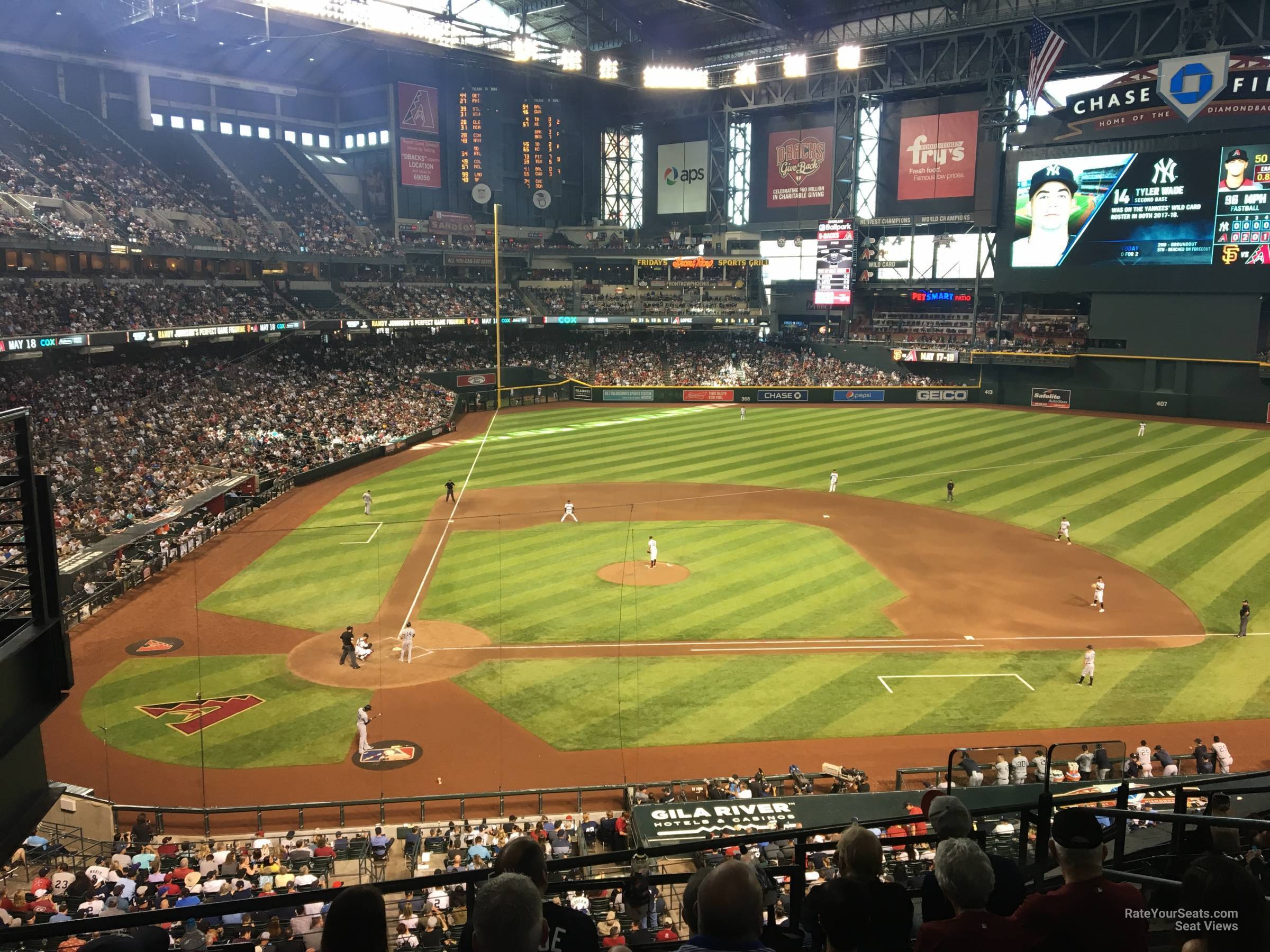 section 210a, row 1 seat view  for baseball - chase field