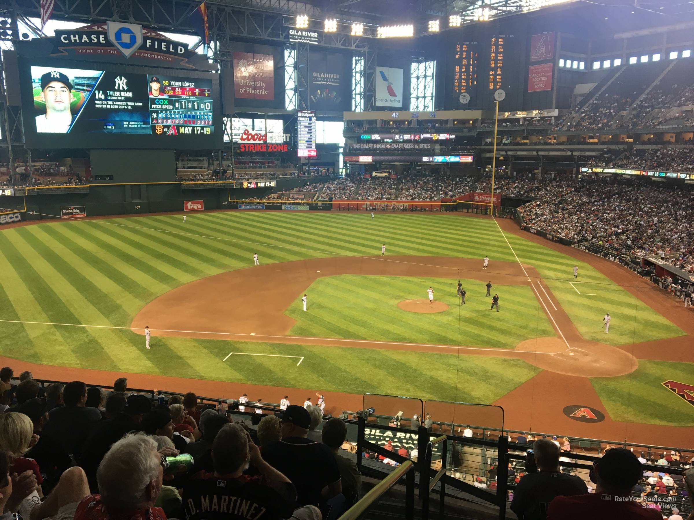 section 210i, row 2 seat view  for baseball - chase field