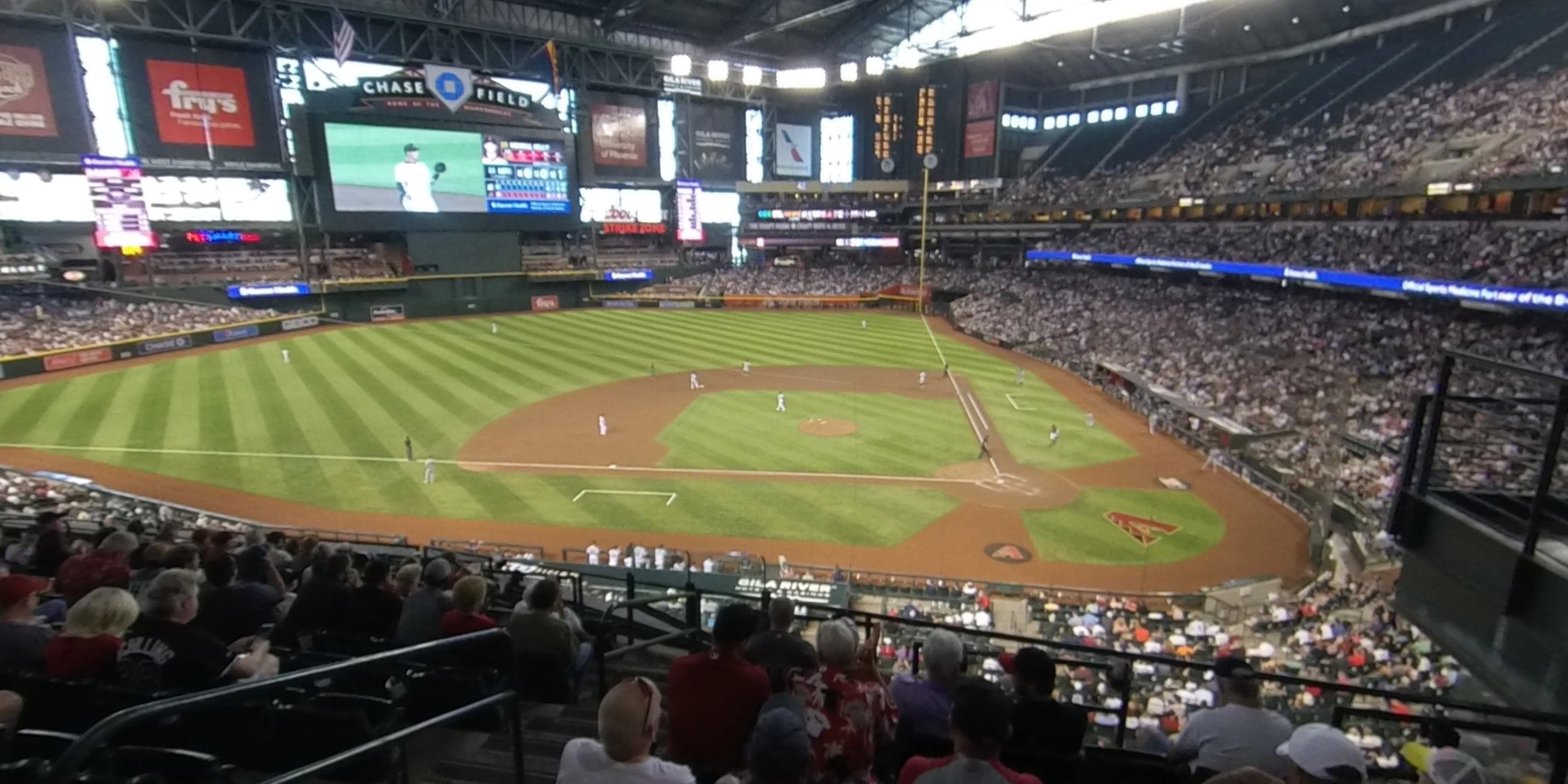 section 210i panoramic seat view  for baseball - chase field