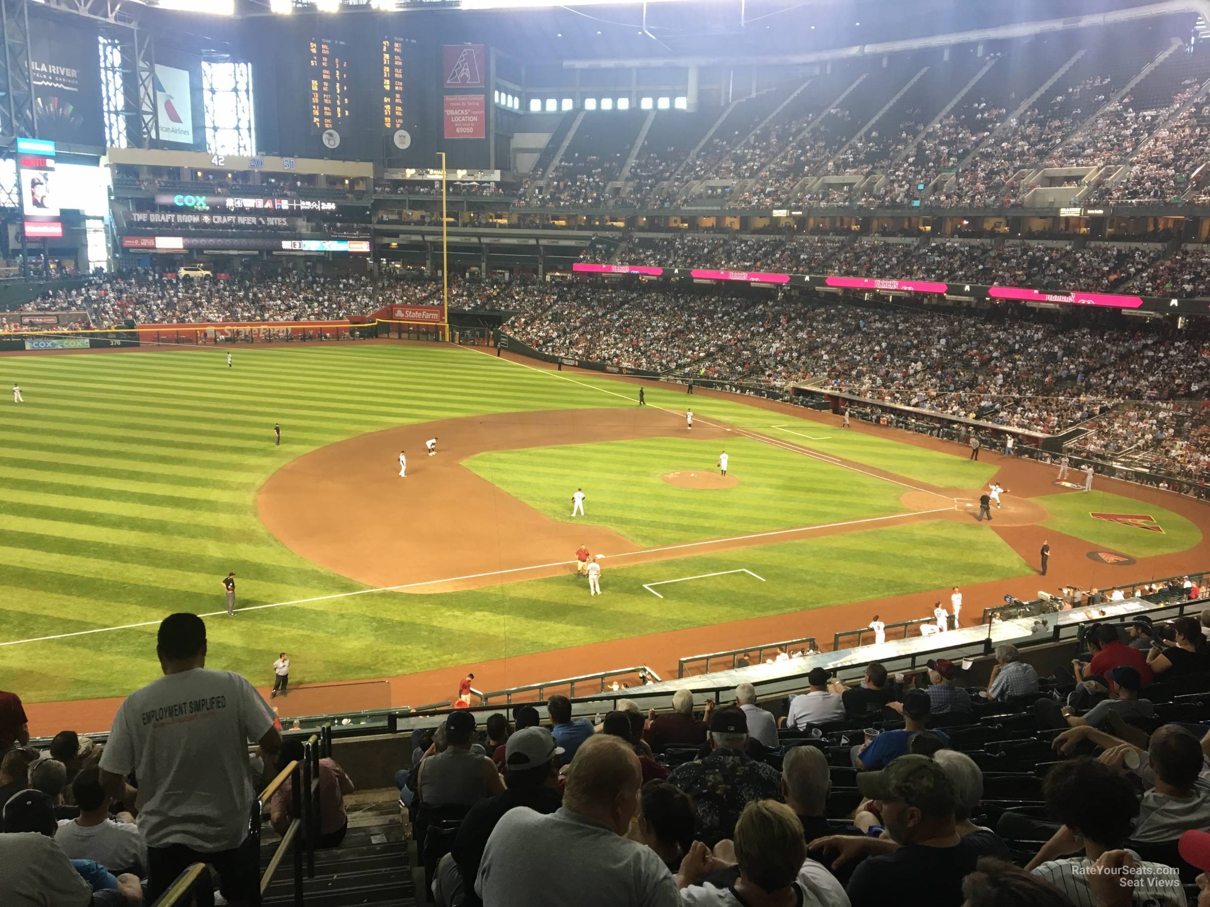 section 214, row 10 seat view  for baseball - chase field