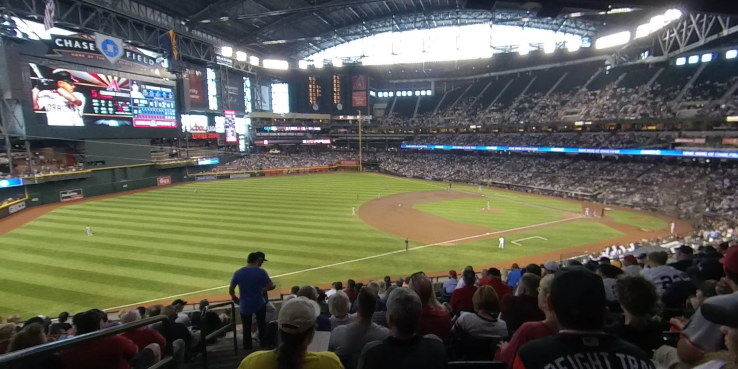 section 216 panoramic seat view  for baseball - chase field