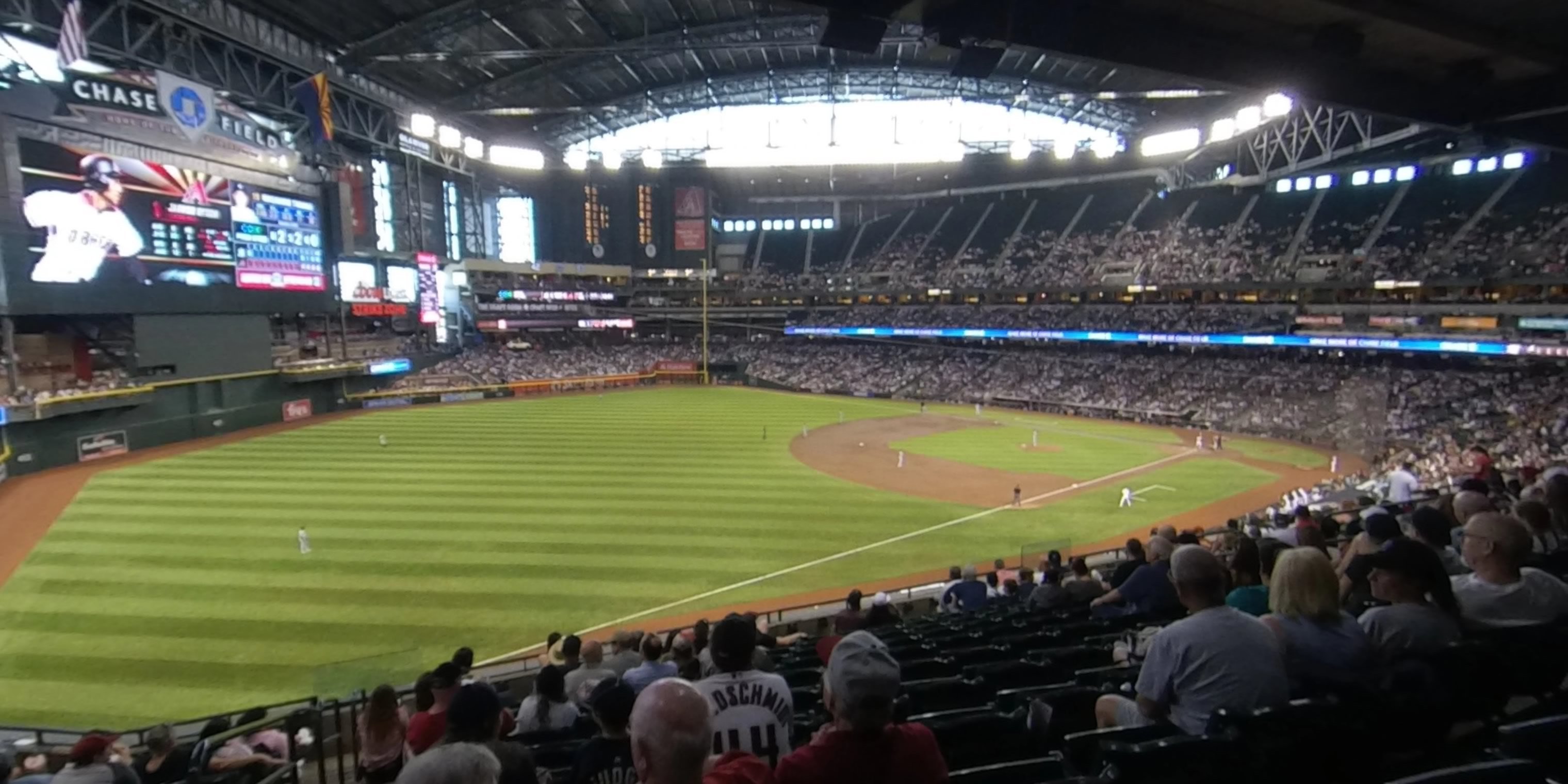 section 218 panoramic seat view  for baseball - chase field