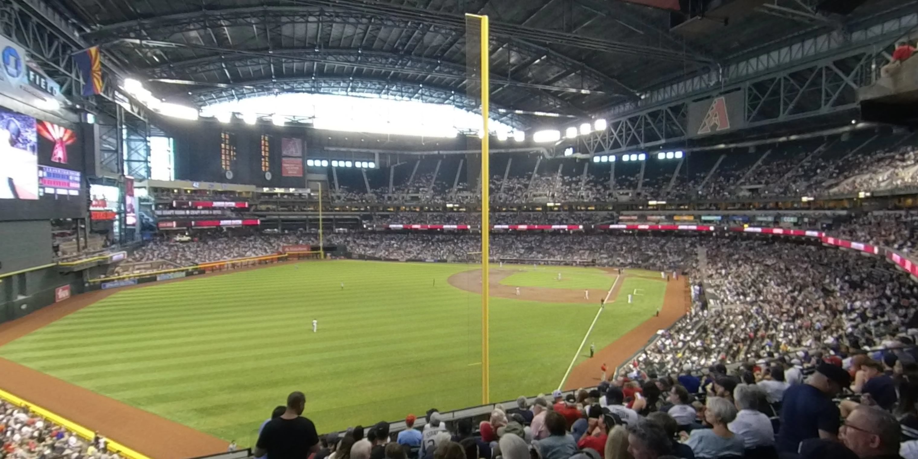section 222 panoramic seat view  for baseball - chase field